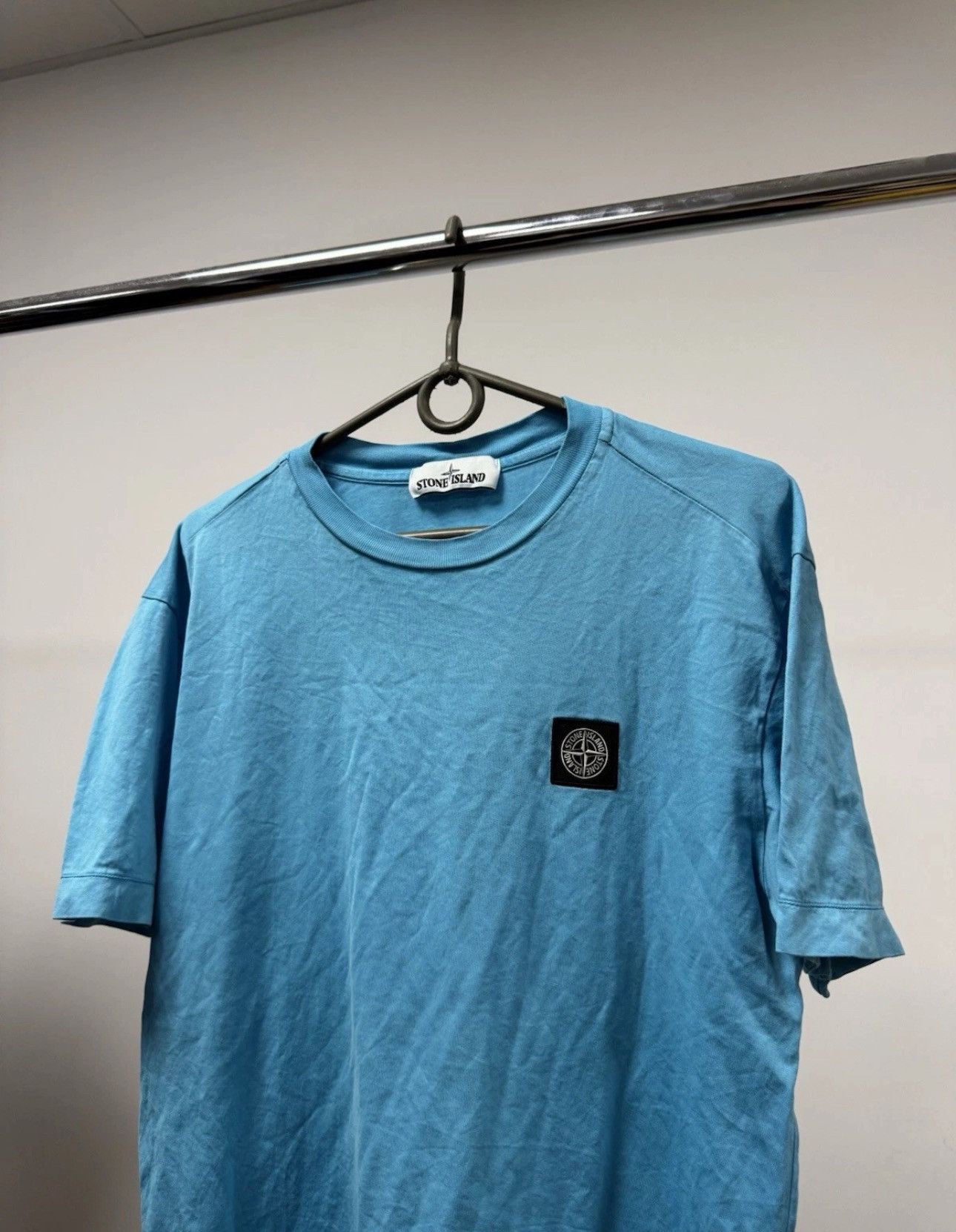 Stone Island Stone Island T Shirt Patch Program Baby Blue Authentic Size US S / EU 44-46 / 1 - 3 Thumbnail