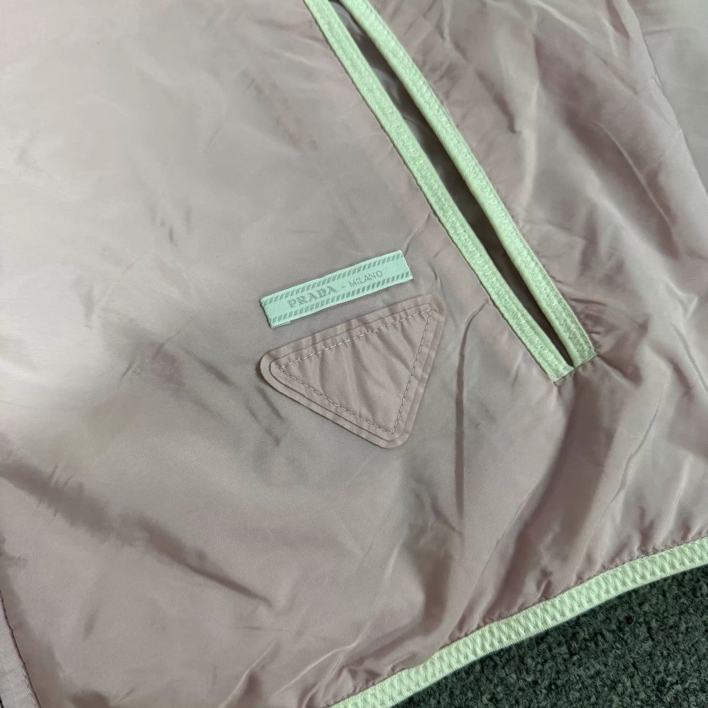Prada Prada Light Pink Hooded Zip Skin Jacket 99 New Size S / US 4 / IT 40 - 5 Thumbnail