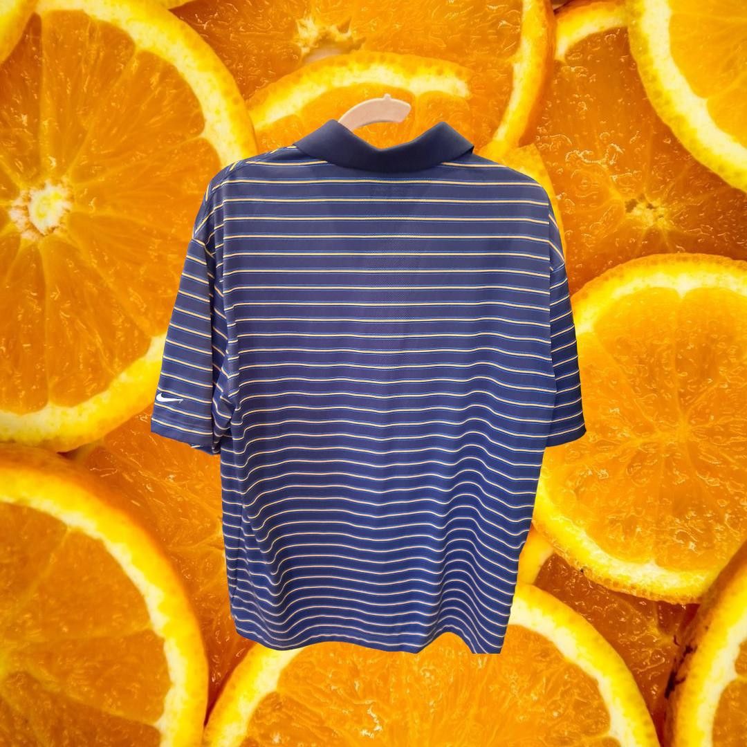 Nike Nike Golf Presidents Cup Blue and Yellow Striped Polo Shirt Size US XL / EU 56 / 4 - 4 Thumbnail