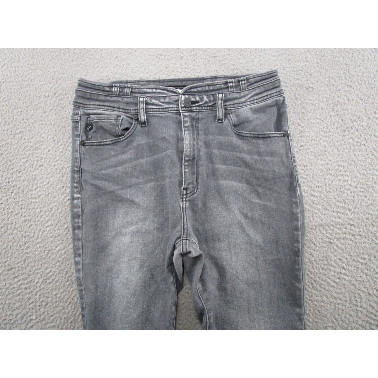 Vintage Kancan Jeans Womens High Rise Black Stretch Denim Size 30 Skinny Regular 5-Pocket Logo Denim Brand KanCan Womens Jeans Size 30" / US 8 / IT 44 - 3 Thumbnail