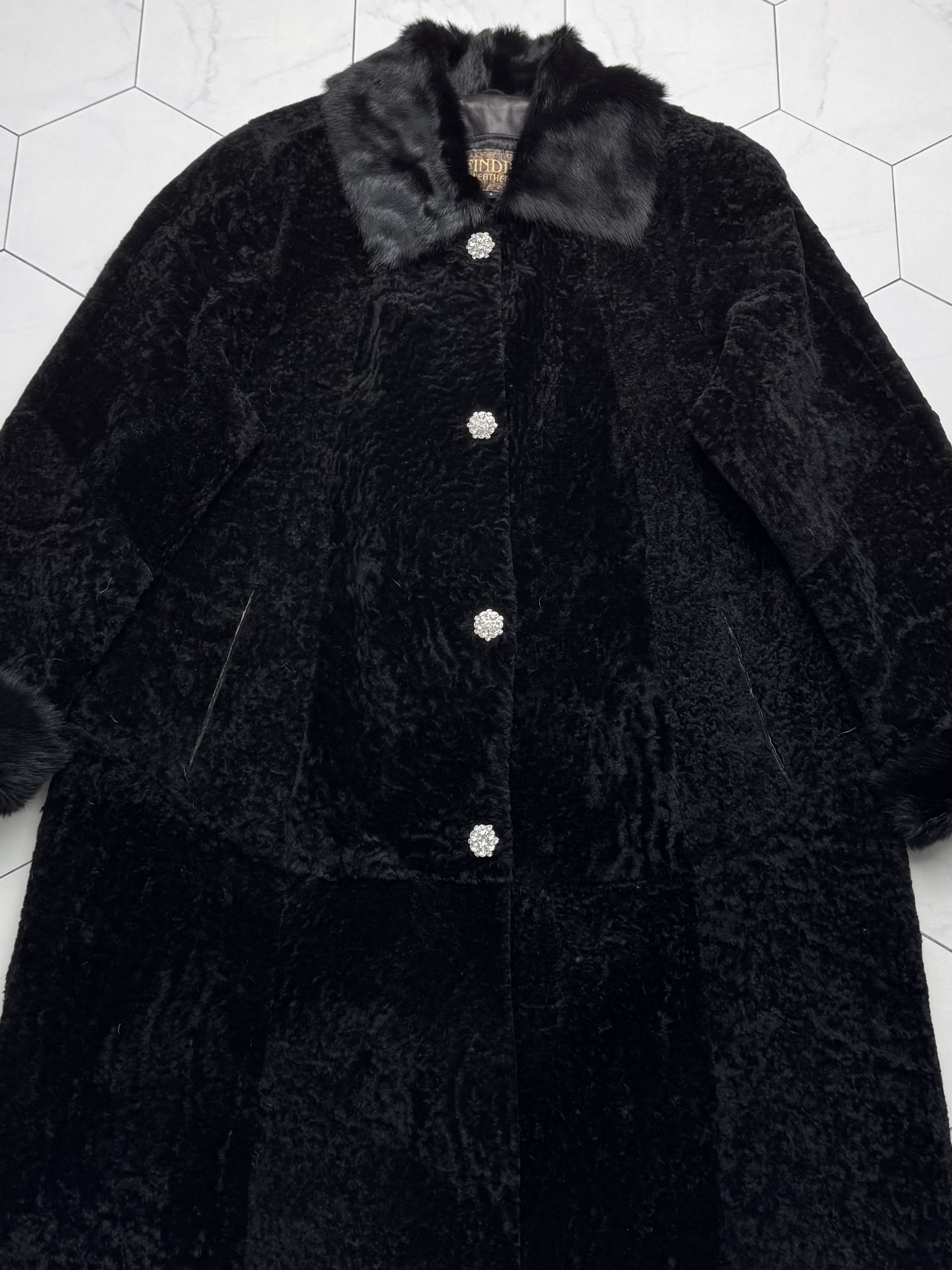 Vintage Vintage Real Lambskin Coat (B550) Size L / US 10 / IT 46 - 6 Thumbnail