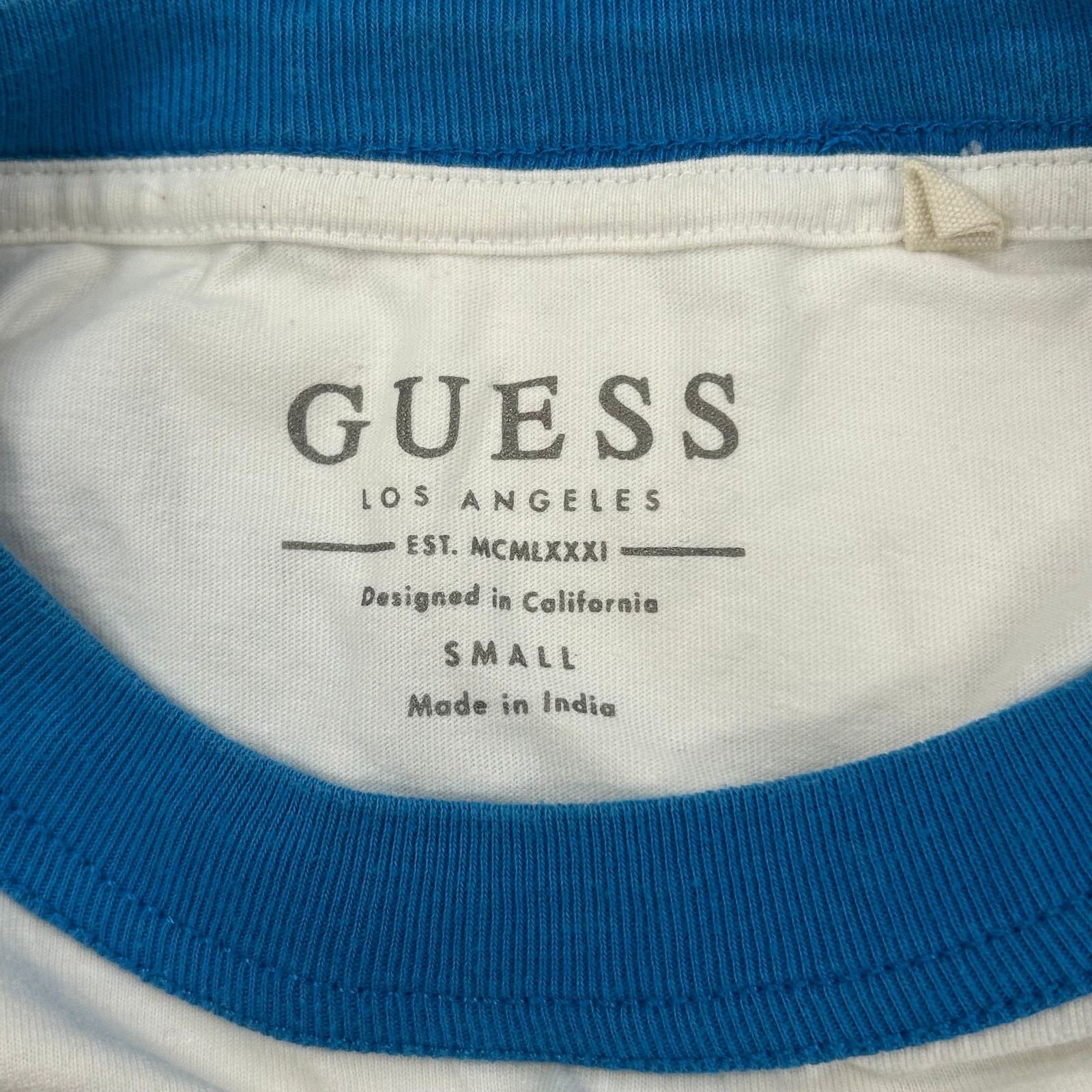 Guess Guess Retro Ringer 90s Orange Blue White Stripe Tee T Small Size US S / EU 44-46 / 1 - 4 Thumbnail