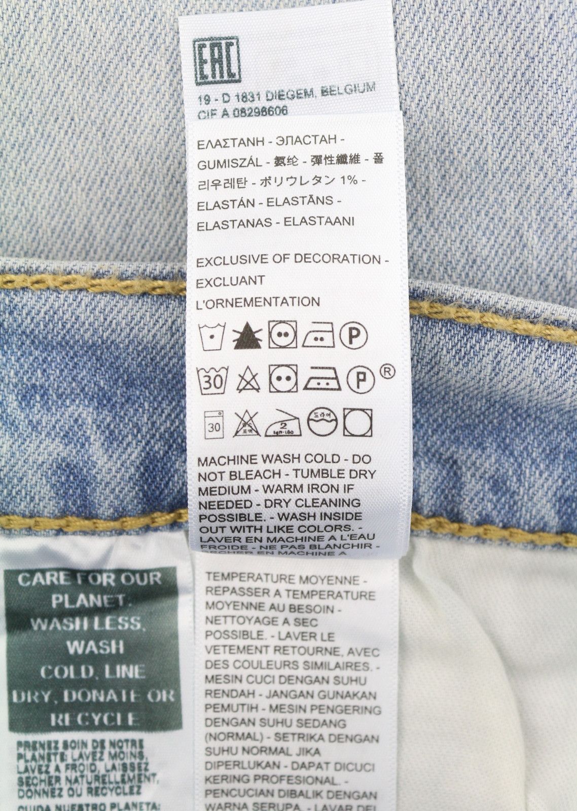 Levi's 512 W33/L32 Slim Taper Faded Blue Jeans 87083 Size US 33 - 9 Thumbnail