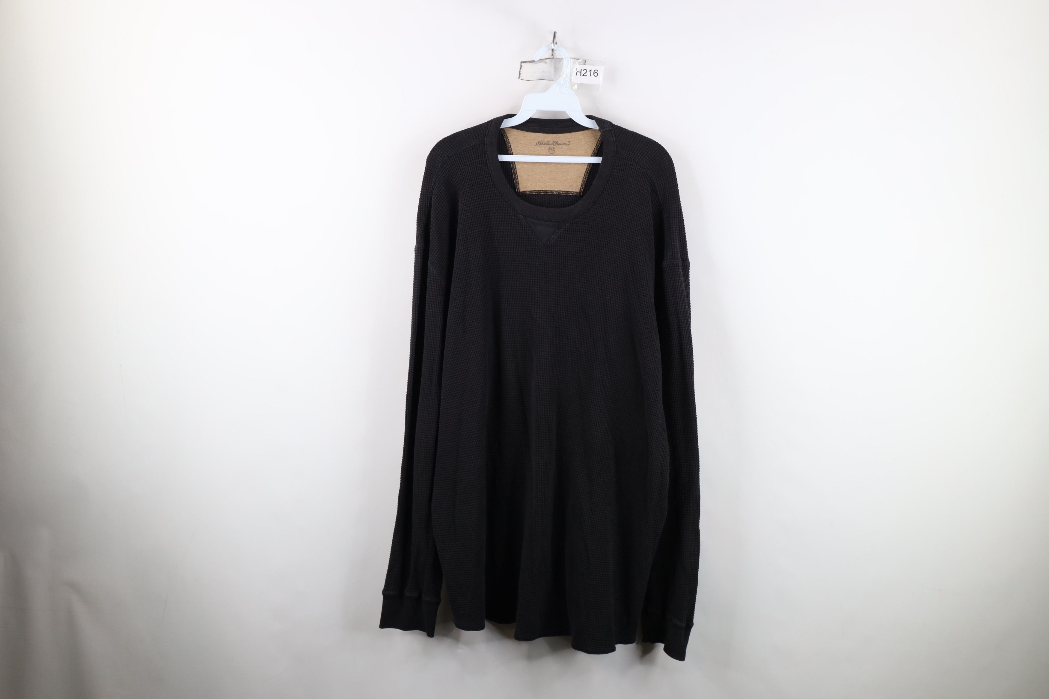 Eddie Bauer Vintage Eddie Bauer Waffle Knit Long Sleeve T-Shirt Black Size US XXL / EU 58 / 5 - 1 Thumbnail