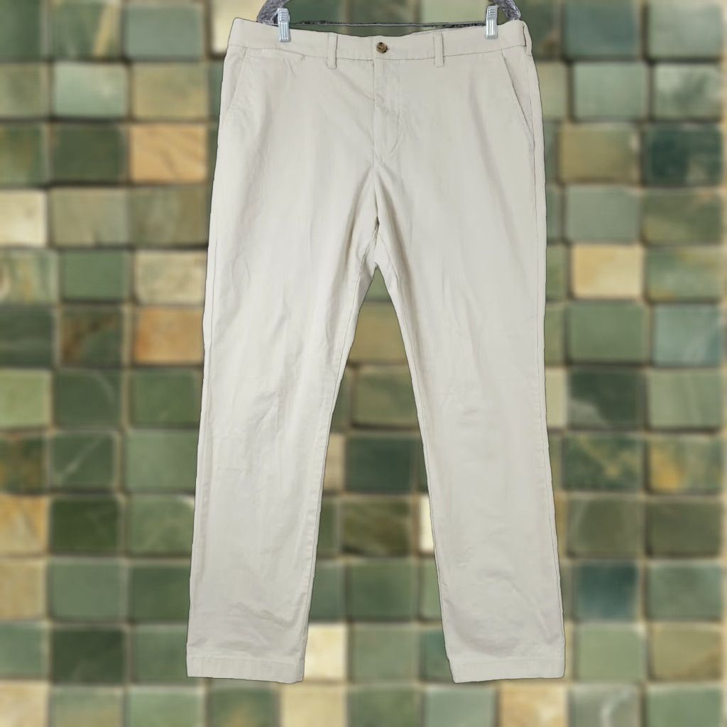 Tommy Hilfiger Tommy Hilfiger Pants Mens Beige Slim Fit Straight Leg Size 38x31 Chino Slimming 38 31 Beige Mens Size US 38 / EU 54 - 1 Thumbnail