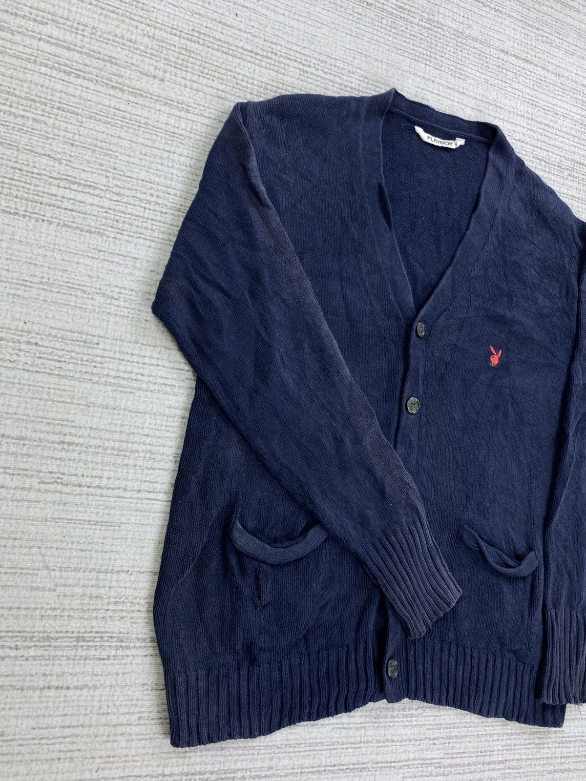 Japanese Brand × Playboy × Vintage Vintage Playboy Embroidery Logo Knit Cardigan Size US M / EU 48-50 / 2 - 3 Thumbnail