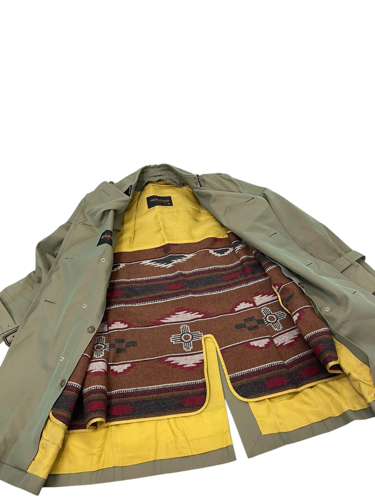 The Flat Head The Flat Head Trench Coat American Native Wool Lining 7🟩0 Size US M / EU 48-50 / 2 - 5 Thumbnail