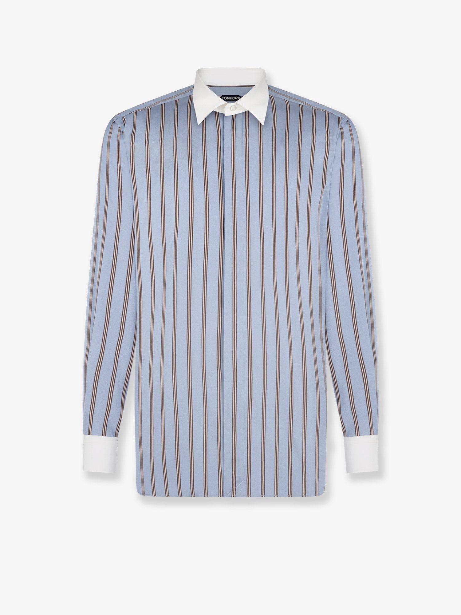 Tom Ford Striped Silk Shirt Size US M / EU 48-50 / 2 - 1 Thumbnail