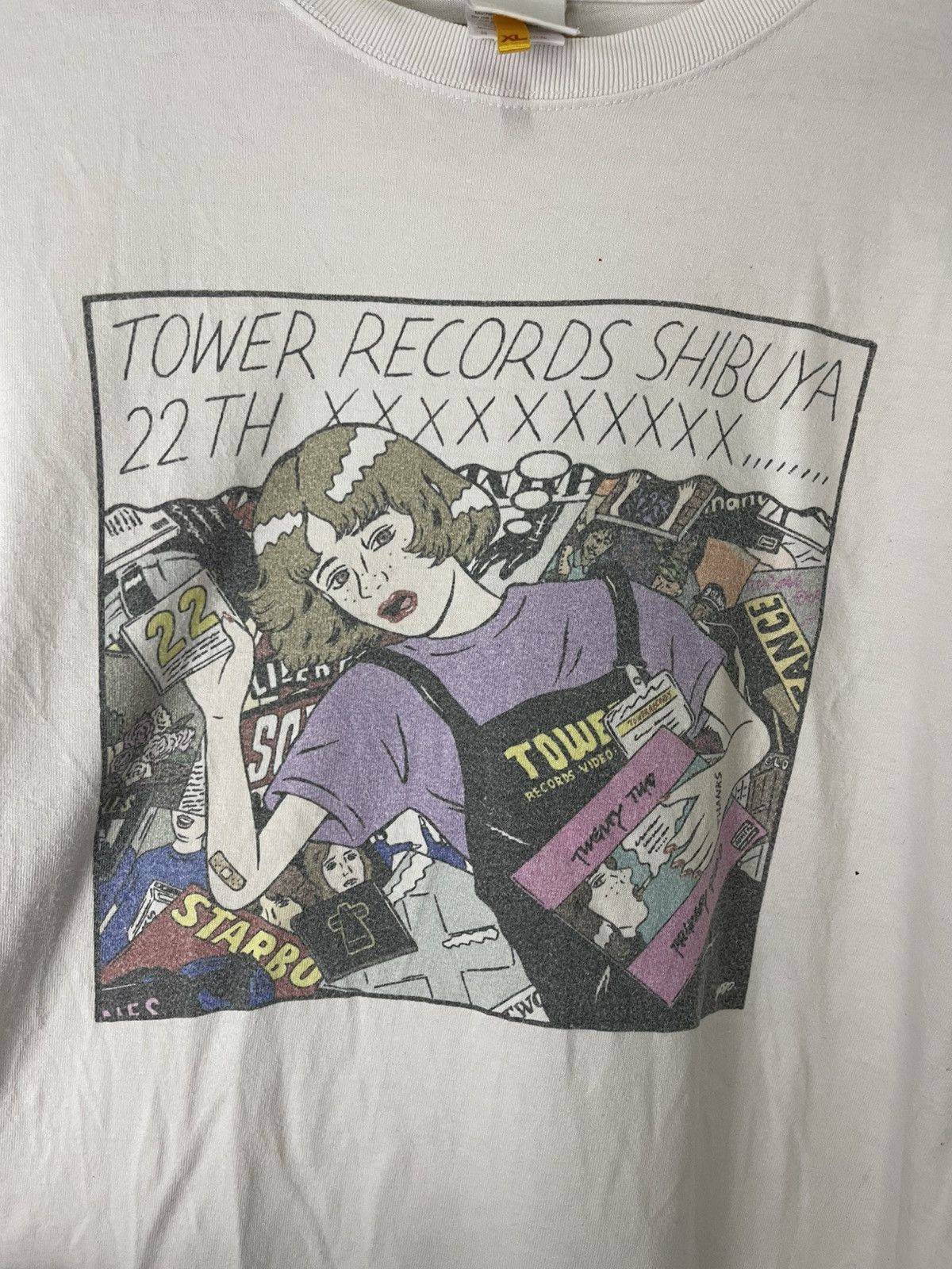 Band Tees × Japanese Brand Tower Records Shibuya 22th long sleeve shirt Size US XL / EU 56 / 4 - 3 Thumbnail