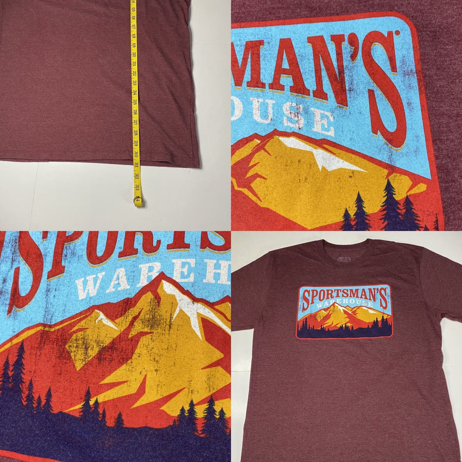 Warehouse Sportsmans Warehouse Men's Graphic Promo T Shirt Large Red Outdoor Shirt Mens L Short Sleeve Graphic Promo T Shirt Size US L / EU 52-54 / 3 - 8 Thumbnail