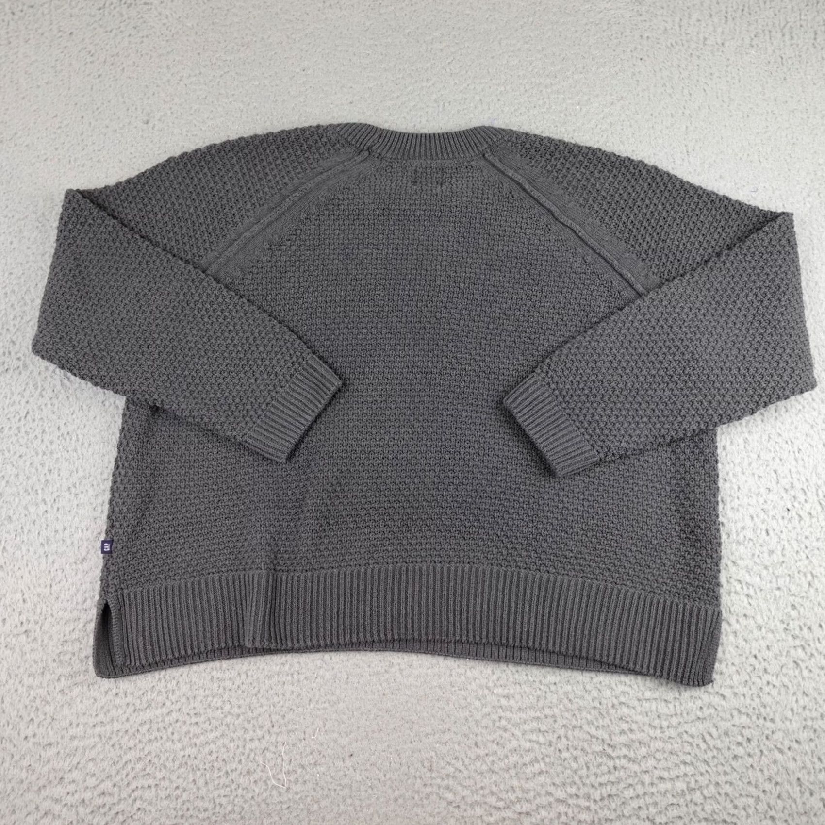 Gap Gap 2XL Gray Textured Knit Pullover Sweater Womens Crew Neck Chunky Knit Pullover Casual Womens Gap Shirt Size XXL / US 16-18 / IT 52-54 - 6 Thumbnail