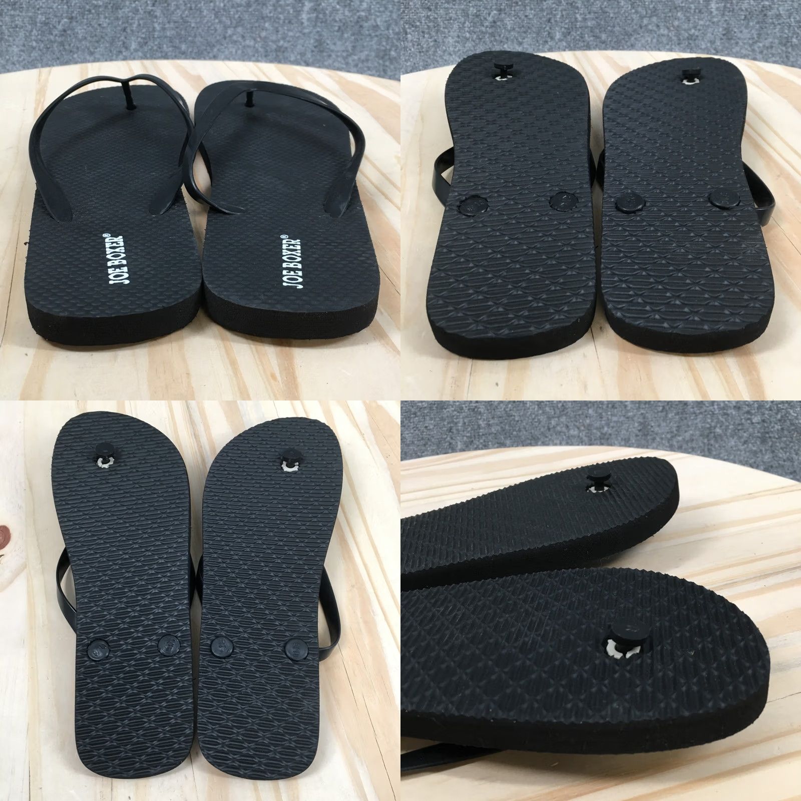 Joe Boxer Joe Boxer Sandals Womens 9-10 Casual Comfort Slip On Flip Flops Black Size US 9 / IT 39 - 8 Thumbnail