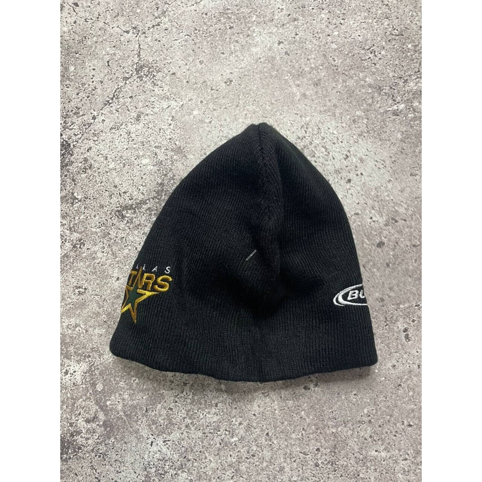 NHL × Vintage Vintage Dallas Stars Bud Light Black NHL Beanie Hat One Size Size ONE SIZE - 4 Thumbnail
