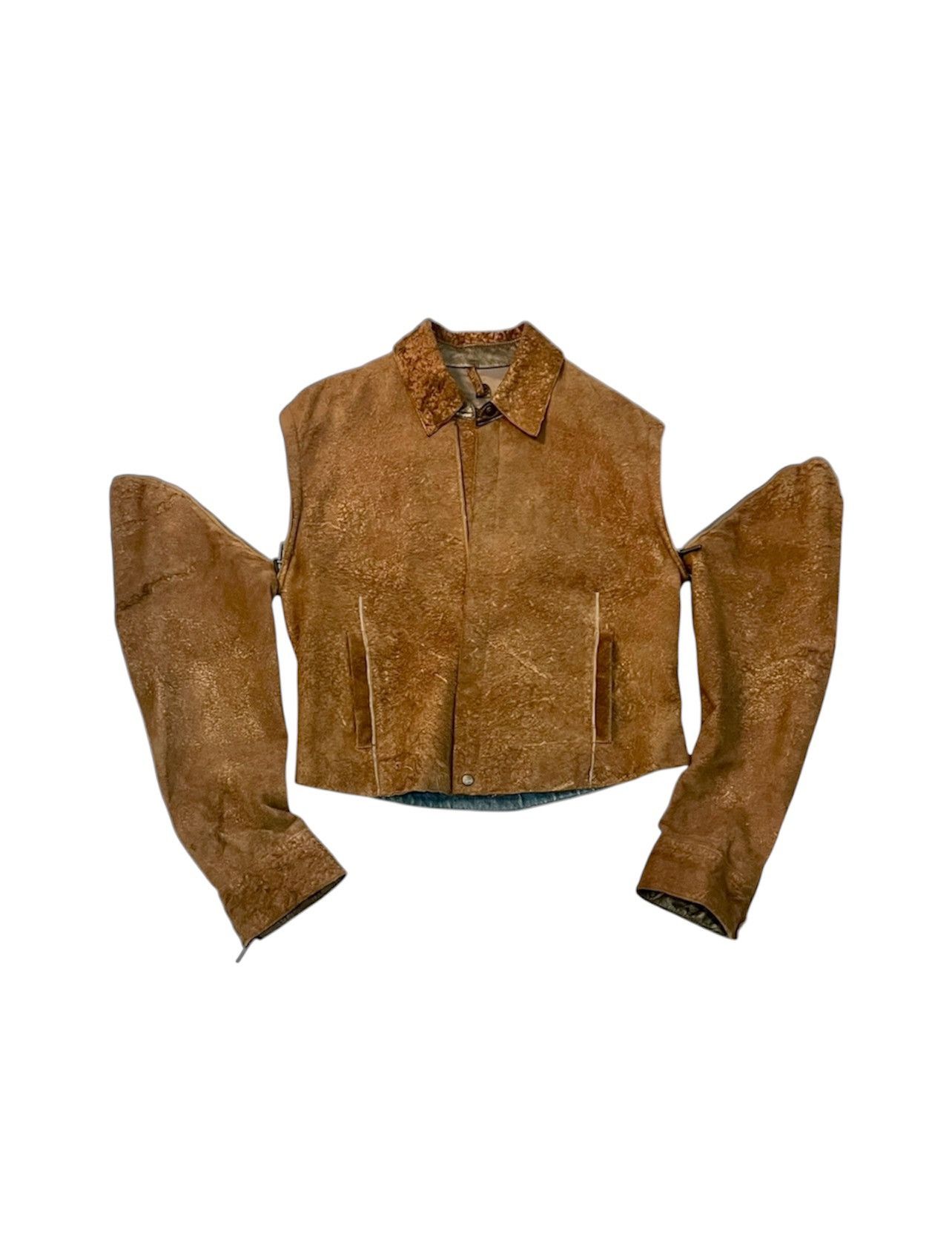 Just Cavalli 00s Just Cavalli Leather Jacket with Detachable Arms Size US L / EU 52-54 / 3 - 1 Thumbnail