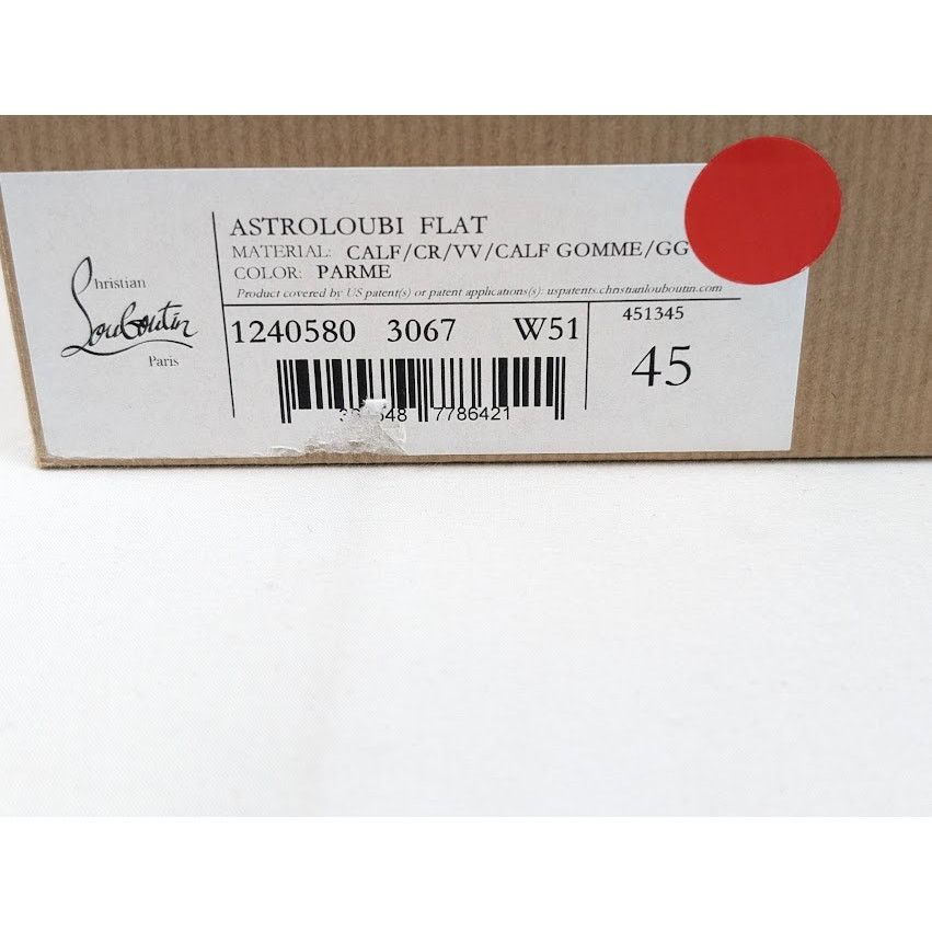 Christian Louboutin o1rshd1 Astroloubi Flat Low-Top Sneakers in Parme Size US 12 / EU 45 - 23 Thumbnail