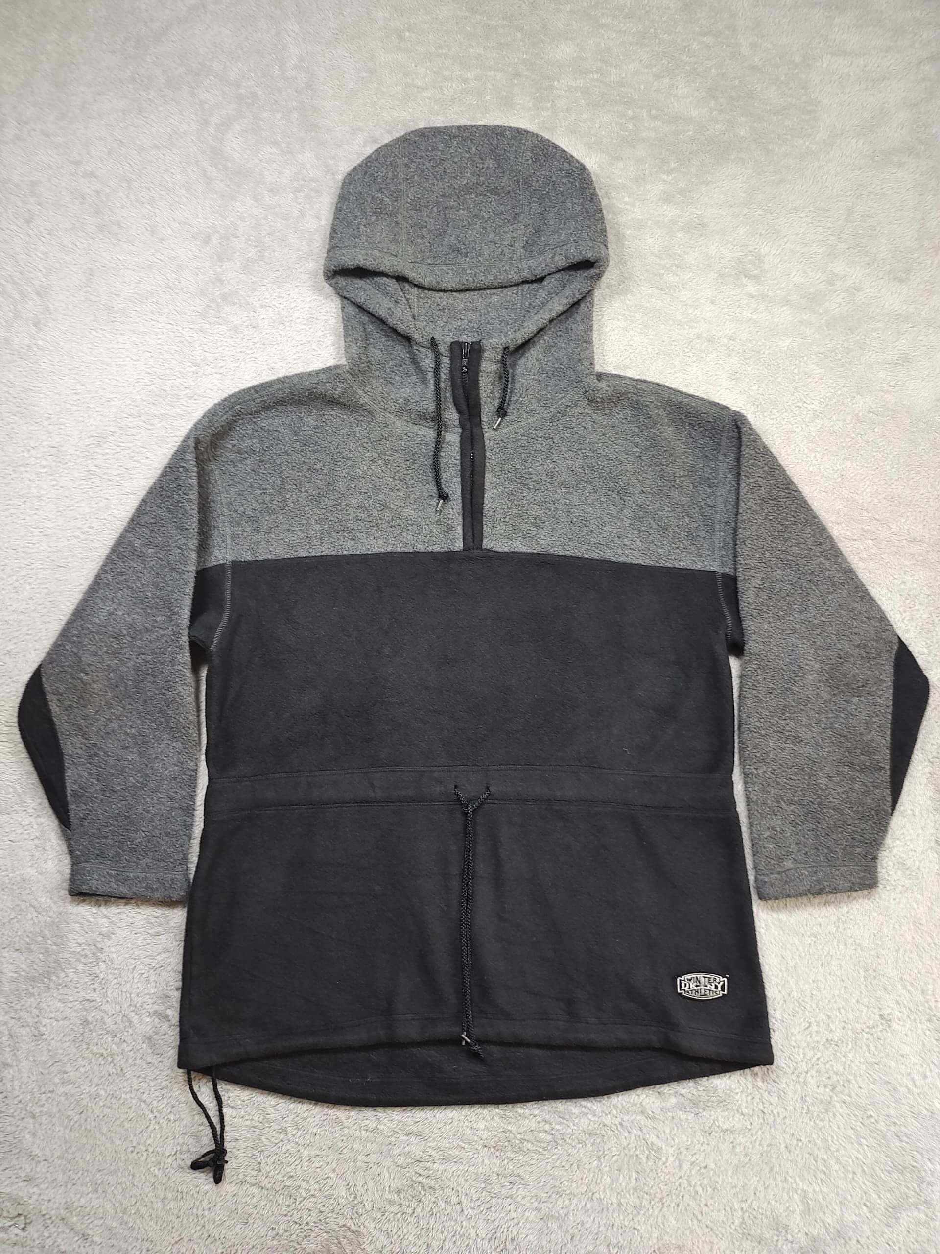 DKNY DKNY Fleece Winter Athlete Two-Tone Half-Zip Oversized Fit Size US M / EU 48-50 / 2 - 1 Thumbnail