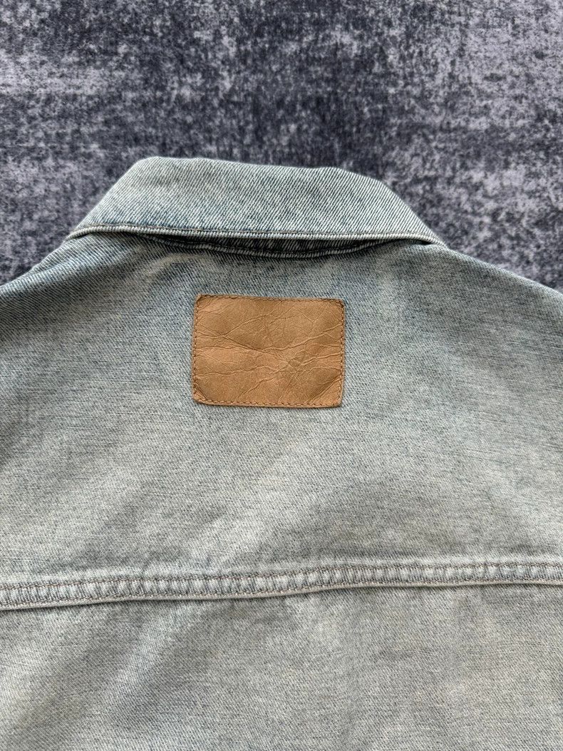 Balenciaga Balenciaga Worn Patch Inside Out Denim Jacket Size US XL / EU 56 / 4 - 6 Thumbnail