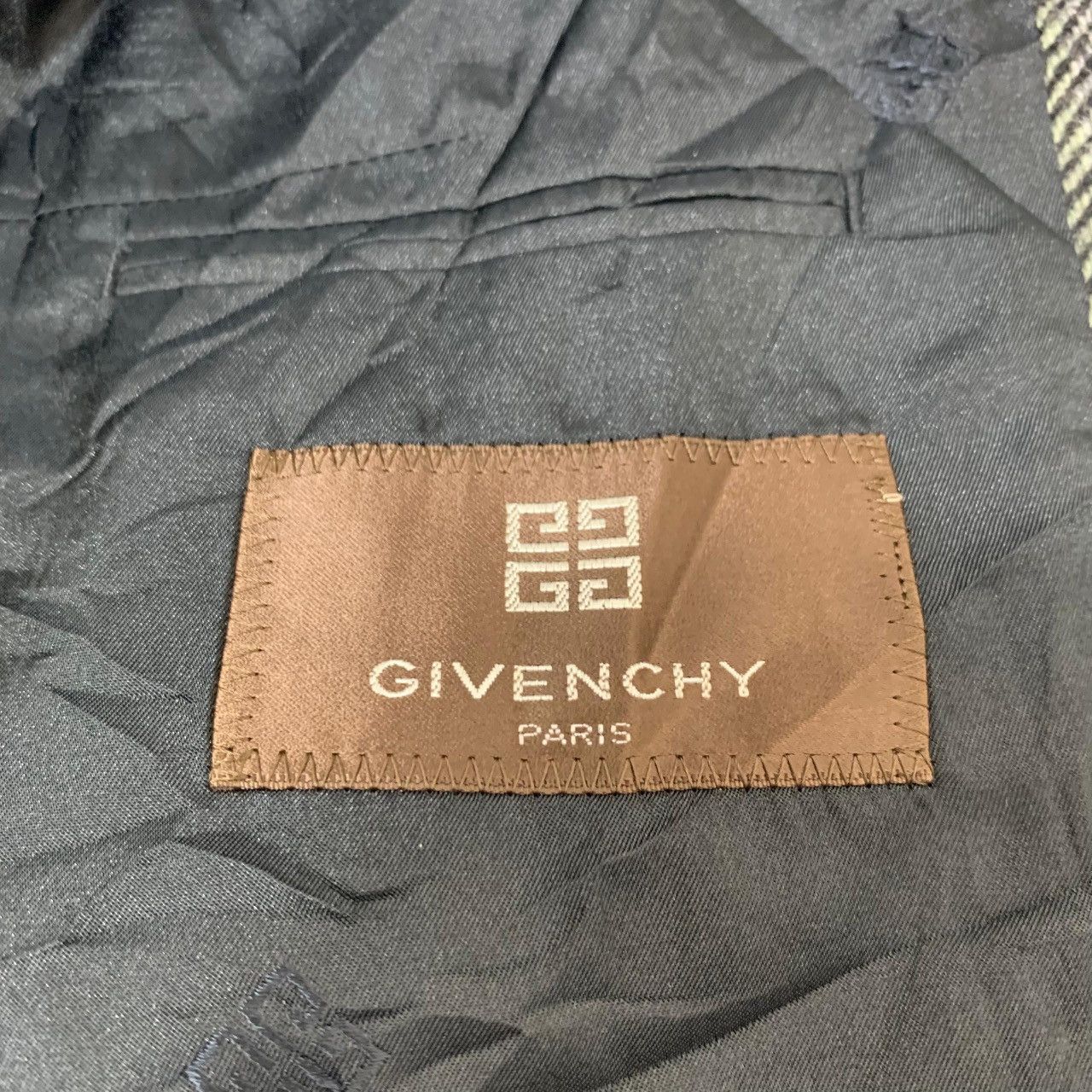 Givenchy 90s GIVENCHY STRIPED WOOL BLAZER Size 38S - 16 Thumbnail