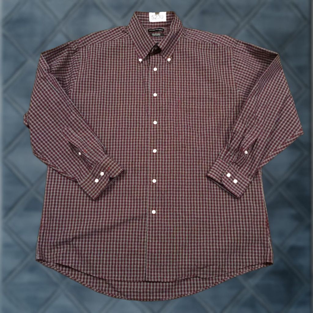 Dockers Dockers Shirt Mens Large Red Plaid Long Sleeve Button Up Never Iron Size US L / EU 52-54 / 3 - 1 Thumbnail