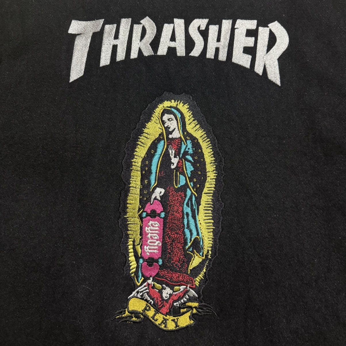 Japanese Brand Eye Candy X Thrasher Magazine Baseball Varsity Jacket Size US M / EU 48-50 / 2 - 9 Thumbnail