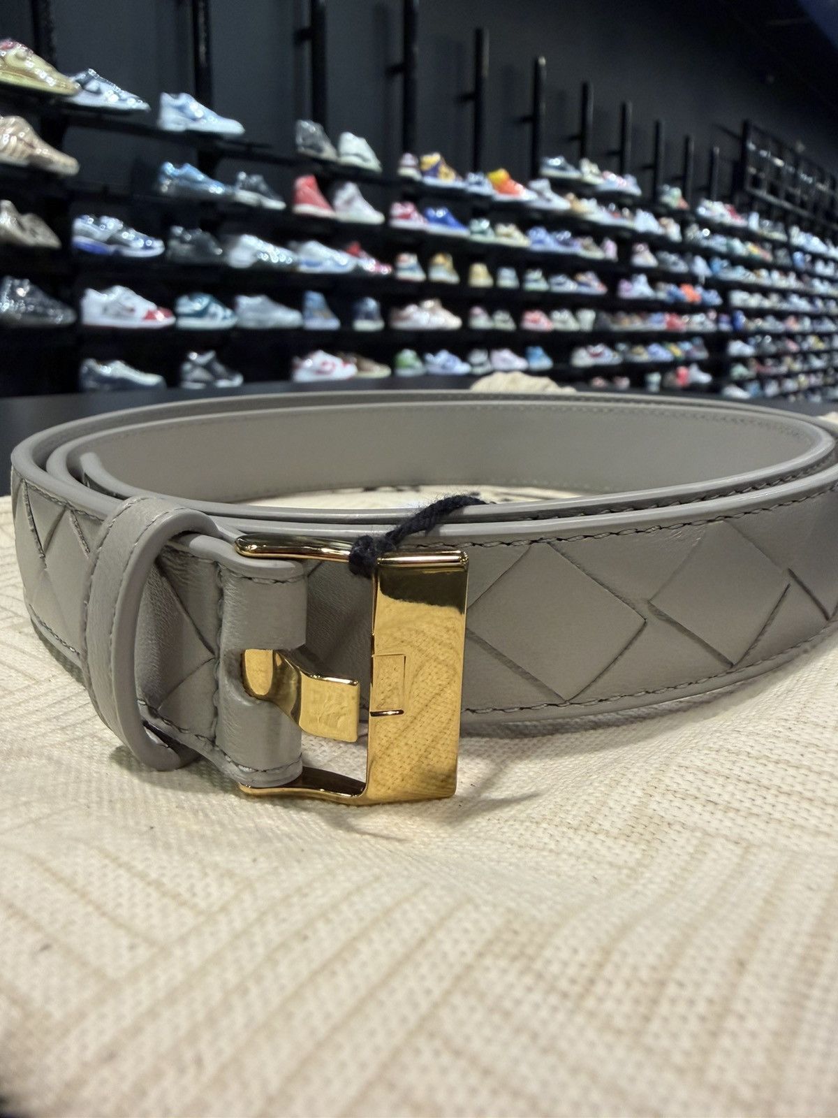 Bottega Veneta Bottega Veneta Intrecciato Leather Belt New w Tags Size ONE SIZE - 7 Thumbnail