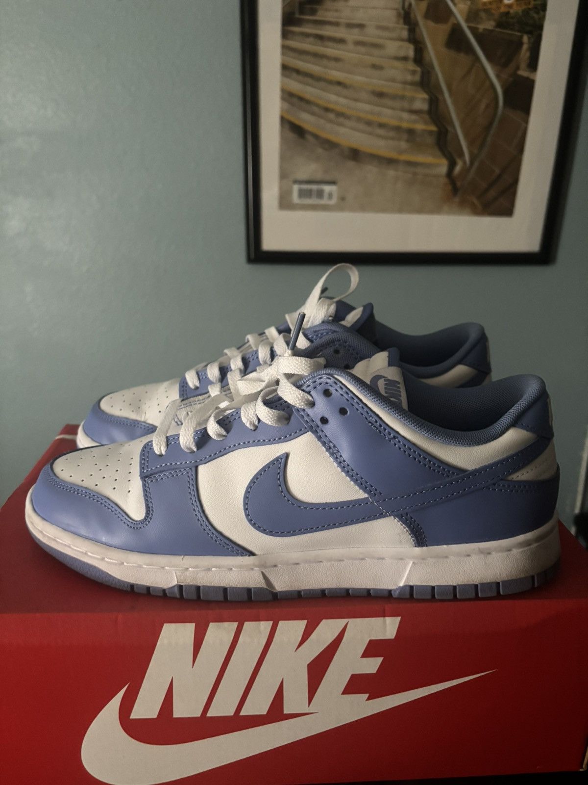 Nike Nike Dunk Low Retro (Polar) Size US 10 / EU 43 - 3 Thumbnail