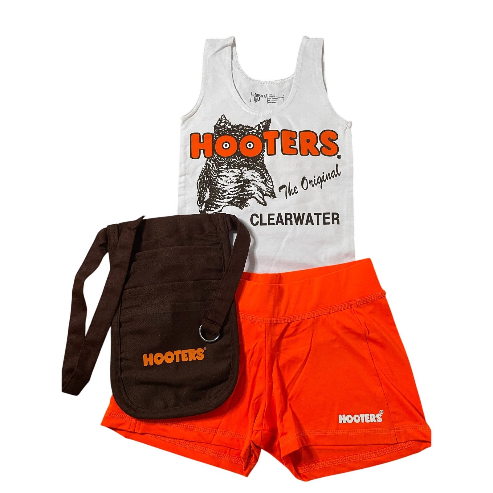 Other New Women Hooters Girl Uniform Tank Shorts Pouch Name Tag Xs Size XS / US 0-2 / IT 36-38 - 2 Thumbnail