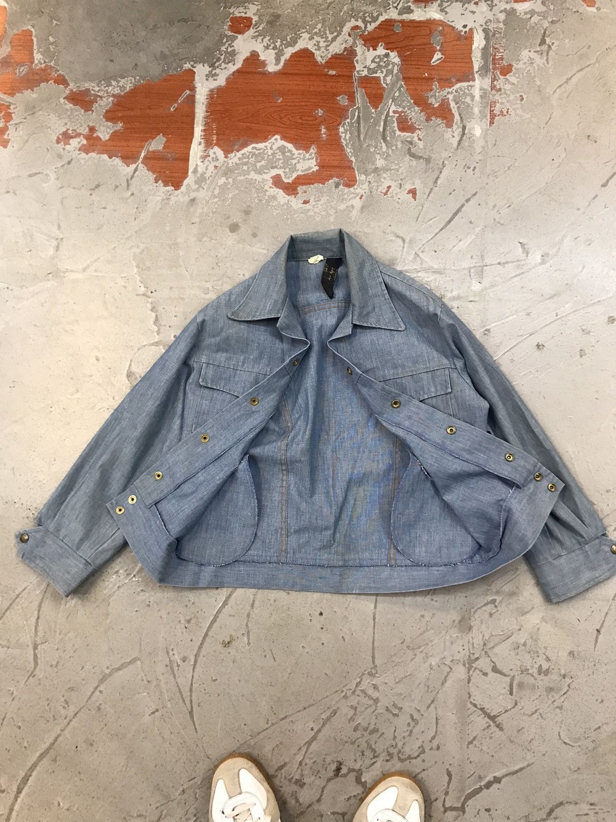 Japanese Brand × Vintage Vintage 70s-80s Tobias Trend Chambray Cotton Blue Denim Size US XXS / EU 40 - 4 Thumbnail