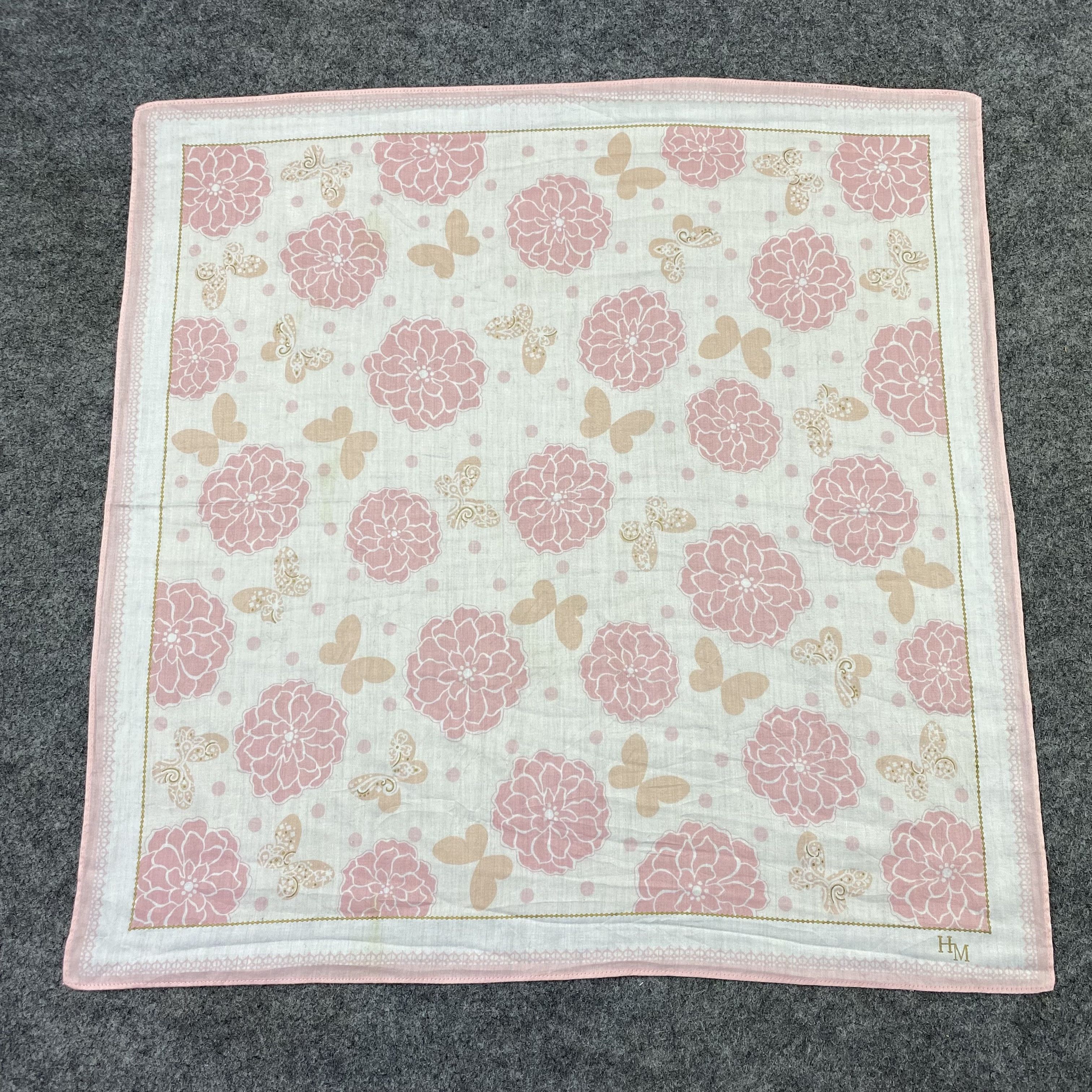 Hanae Mori Hanae Mori Handkerchief Neckerchief Bandana-B1839 Size ONE SIZE - 3 Thumbnail