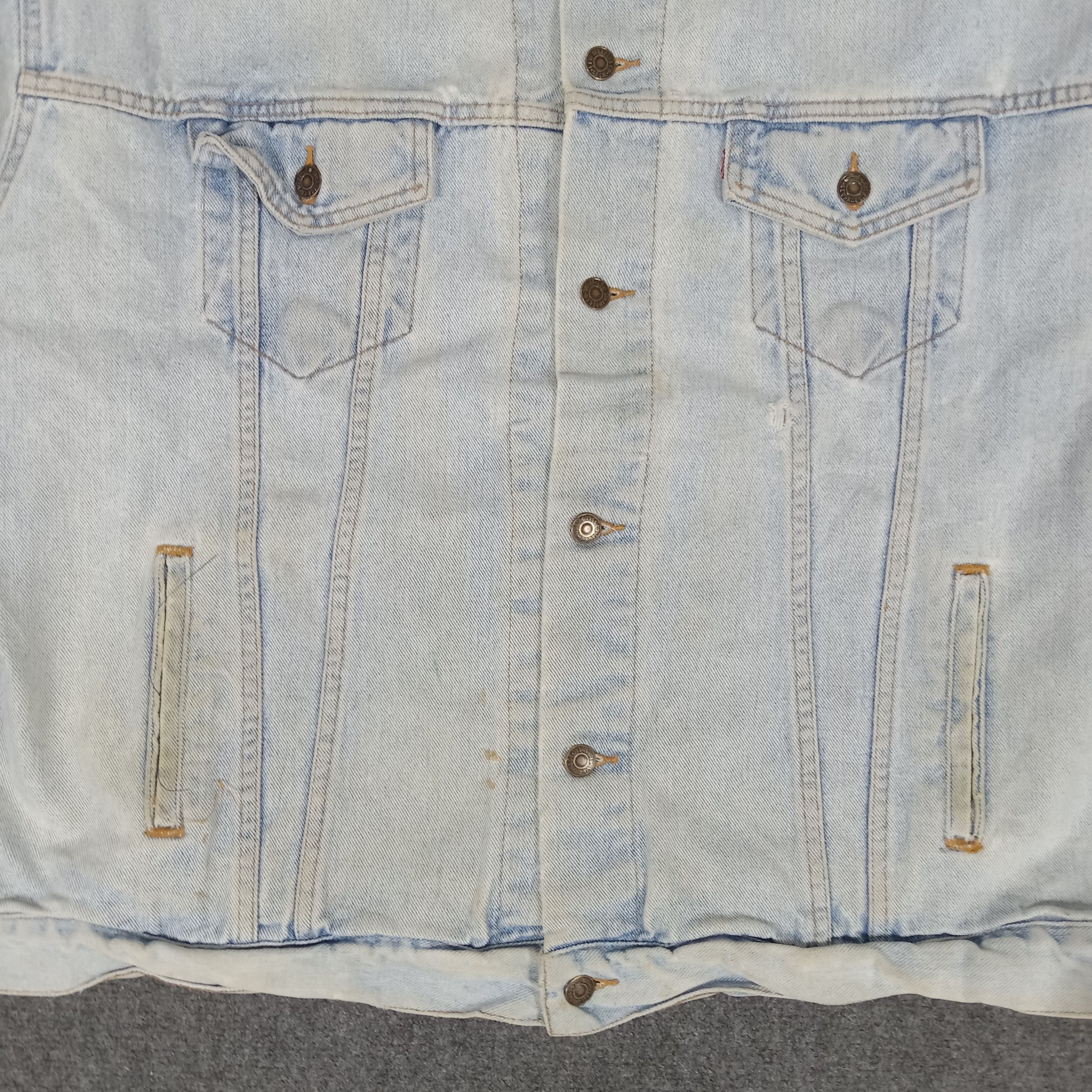 Levi's × Vintage Levi's X Hysteric Glamour Custom Logo Denim Jacket Size US XXL / EU 58 / 5 - 5 Thumbnail