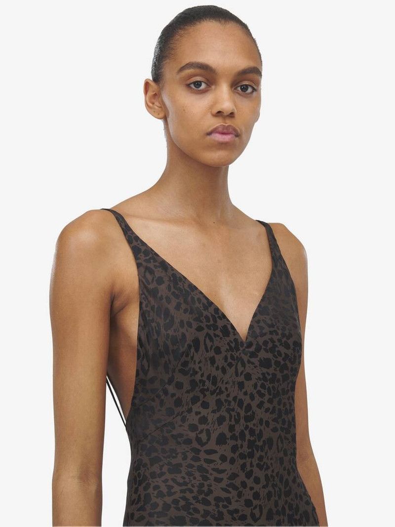 Alexander McQueen o1srvl11e0226 Leopard Jacquard Dress In Multicolor Size XL / US 12-14 / IT 48-50 - 6 Thumbnail