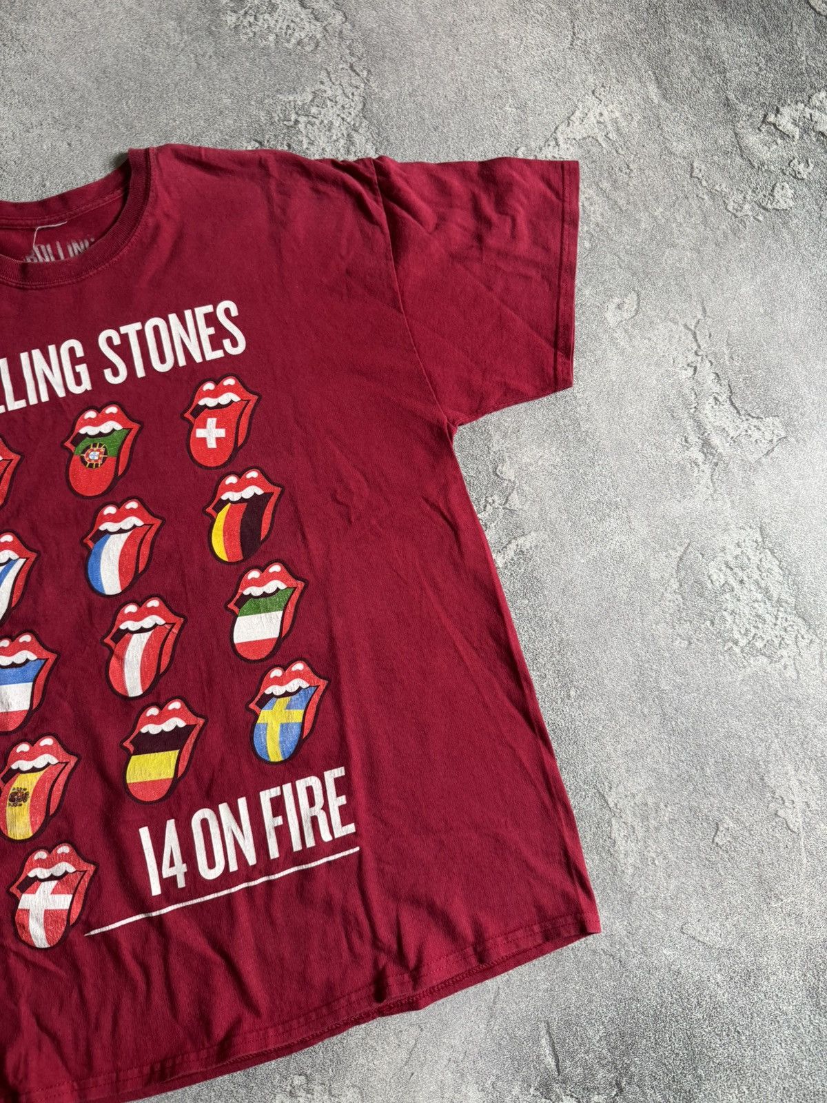 Band Tees × Vintage Rolling Stones XL Tour 2014 tee T-shirt vintage I4 On Fire 🔥 Size US XL / EU 56 / 4 - 7 Thumbnail