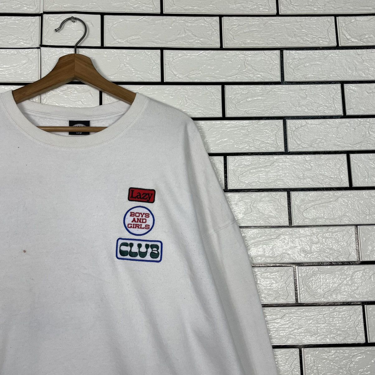 Japanese Brand Freak's Store Lazy Club Crewneck Sweatshirt Size US L / EU 52-54 / 3 - 5 Thumbnail