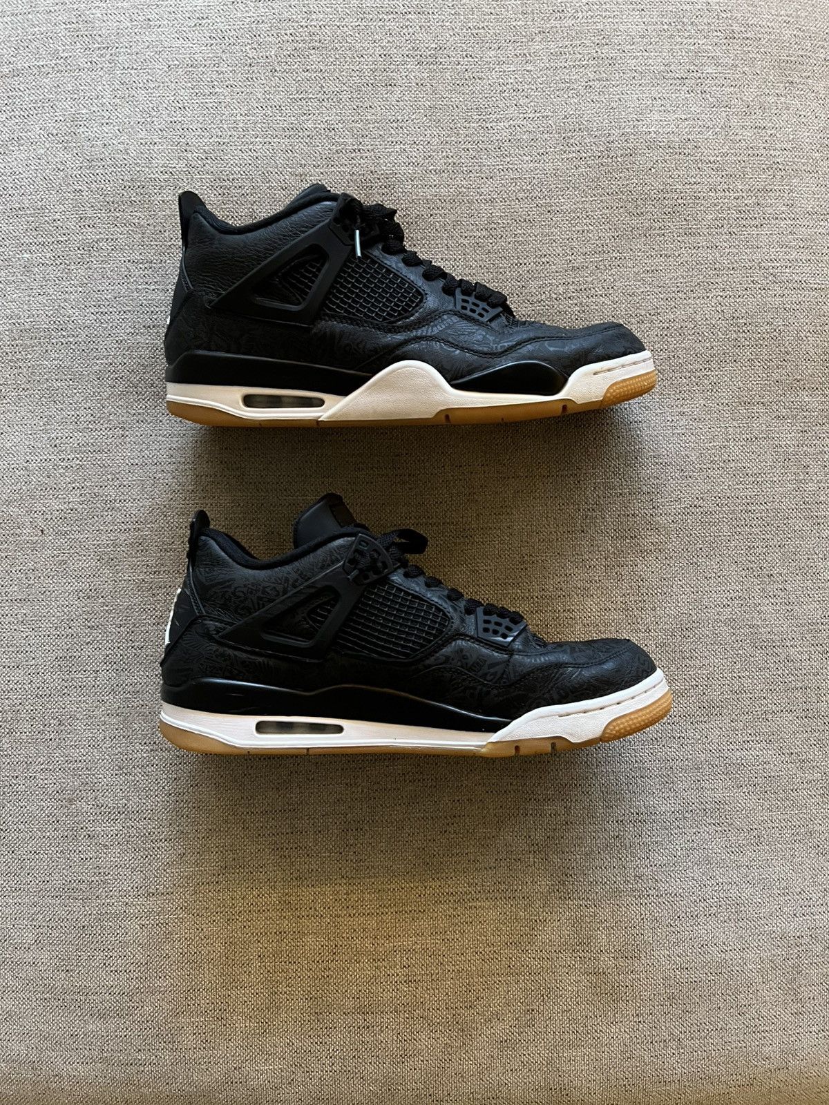 Jordan Brand Jordan 4 Black Laser Size 13 Size US 13 / EU 46 - 1 Thumbnail