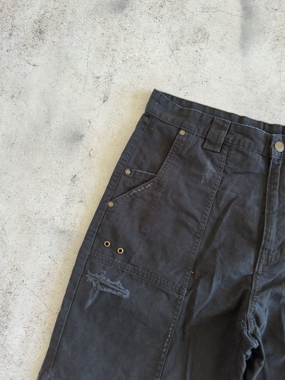 Zara Zara Black Cotton Cargo Shorts Size 31 Size US 31 - 4 Thumbnail