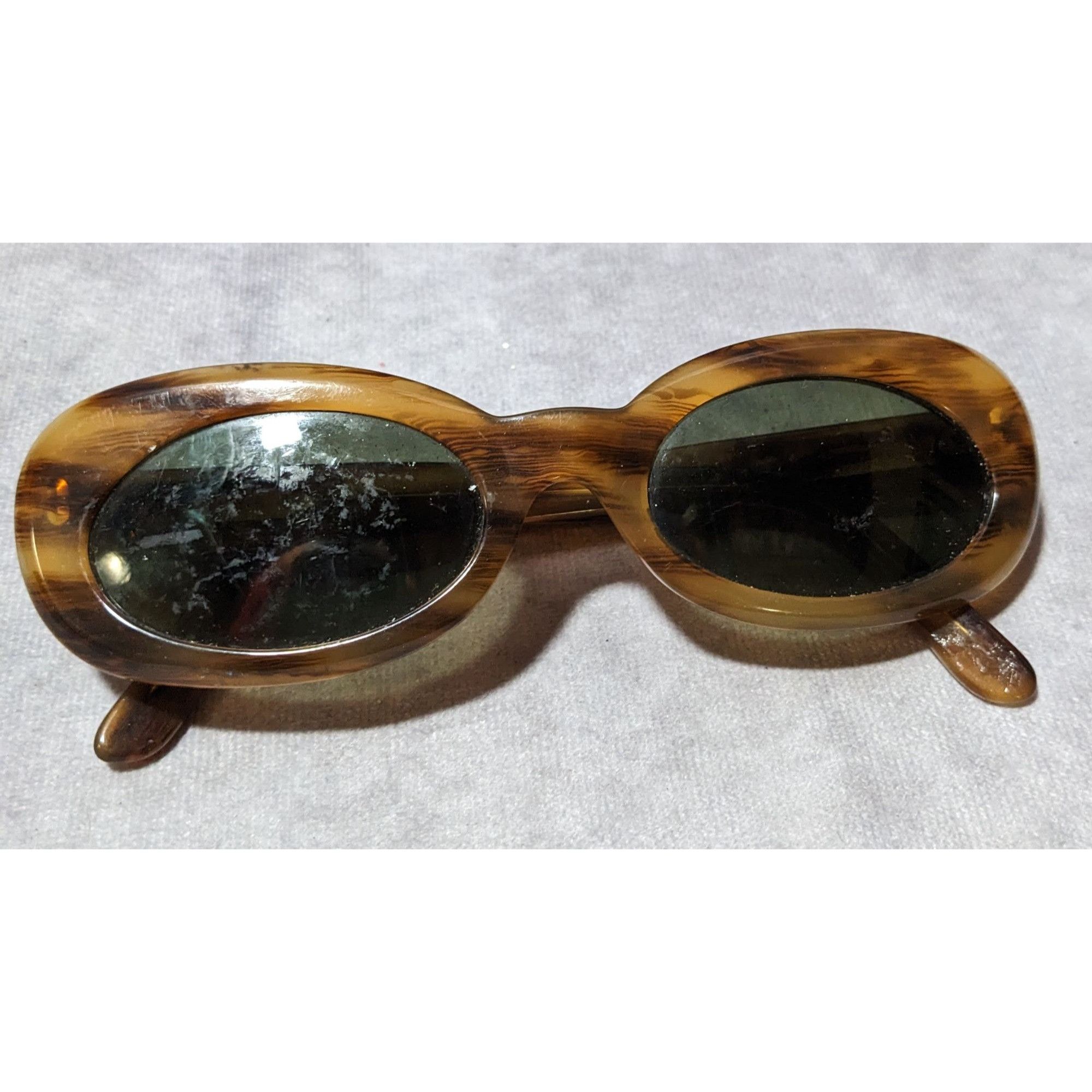 Moschino Moschino Vintage 90s Oval Tortoise Sunglasses Size ONE SIZE - 4 Thumbnail
