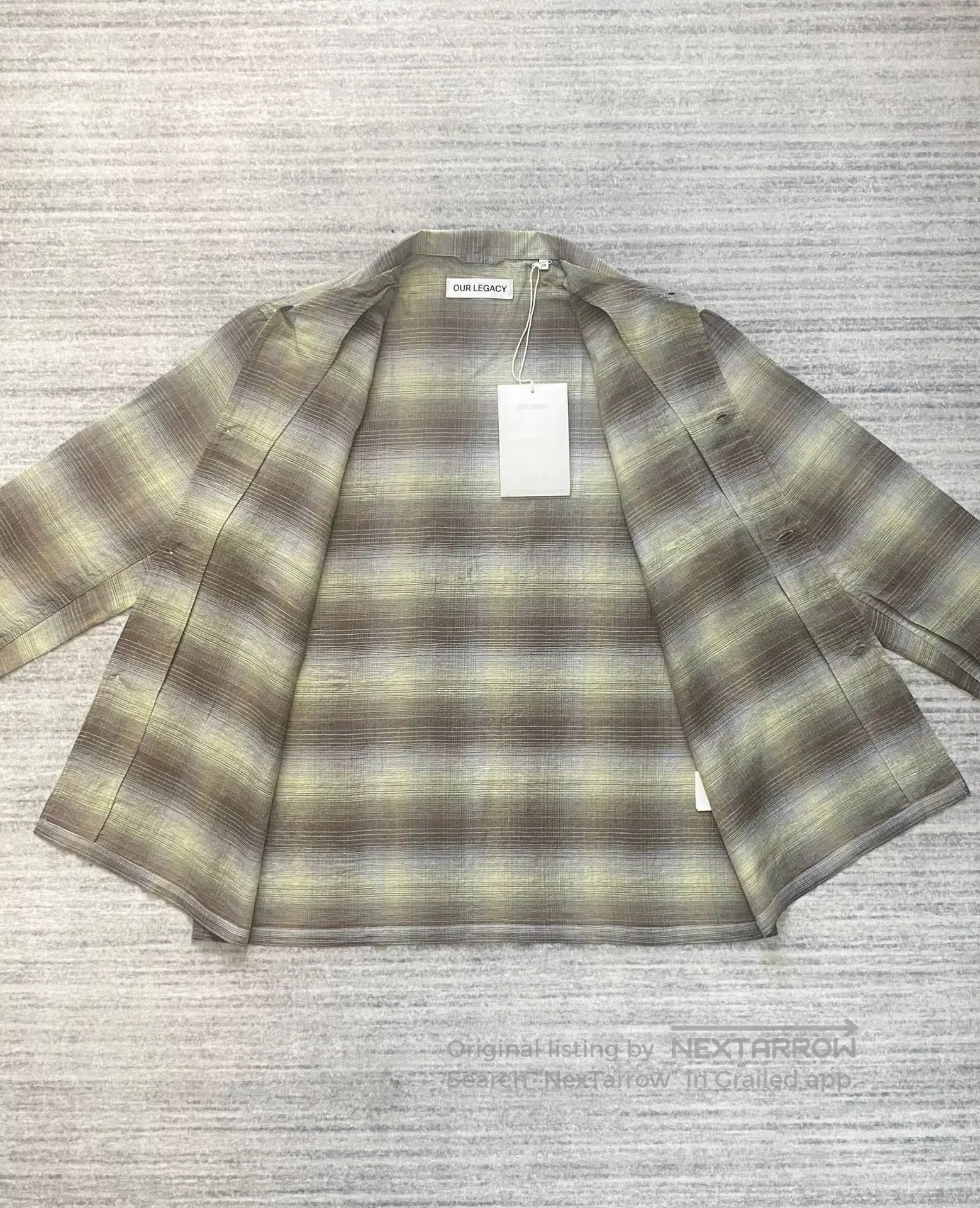 Our Legacy Our Legacy Murky Static Checkered Shirt. Size US M / EU 48-50 / 2 - 5 Thumbnail