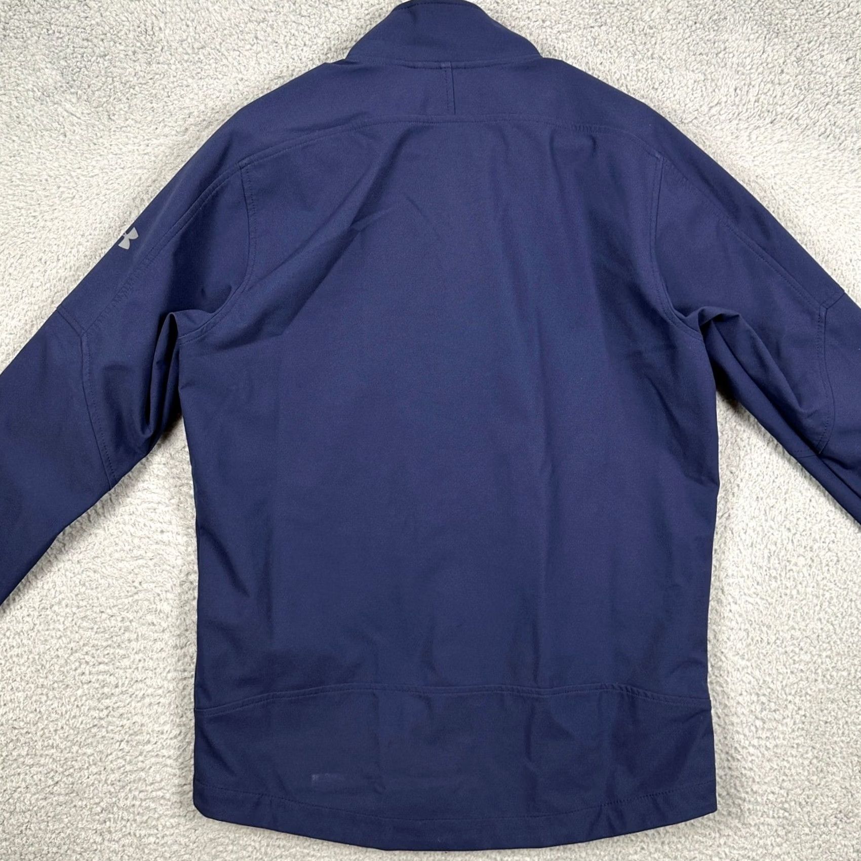 Under Armour Under Armour Cold Gear Golf Jacket Mens Medium Blue Full Zip Softshell Wind-Resistant Zip Pockets Size US M / EU 48-50 / 2 - 2 Thumbnail