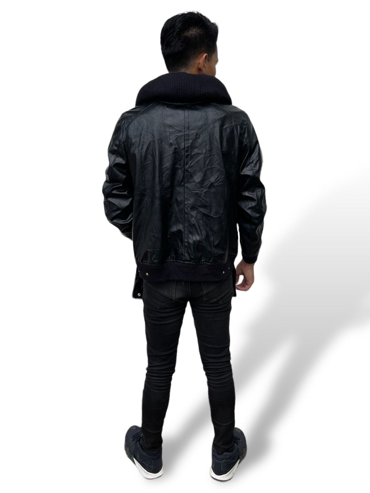 mercibeaucoup Mercibeaucoup by Issey Miyake Pu Leather Bomber Jacket Size M / US 6-8 / IT 42-44 - 3 Thumbnail