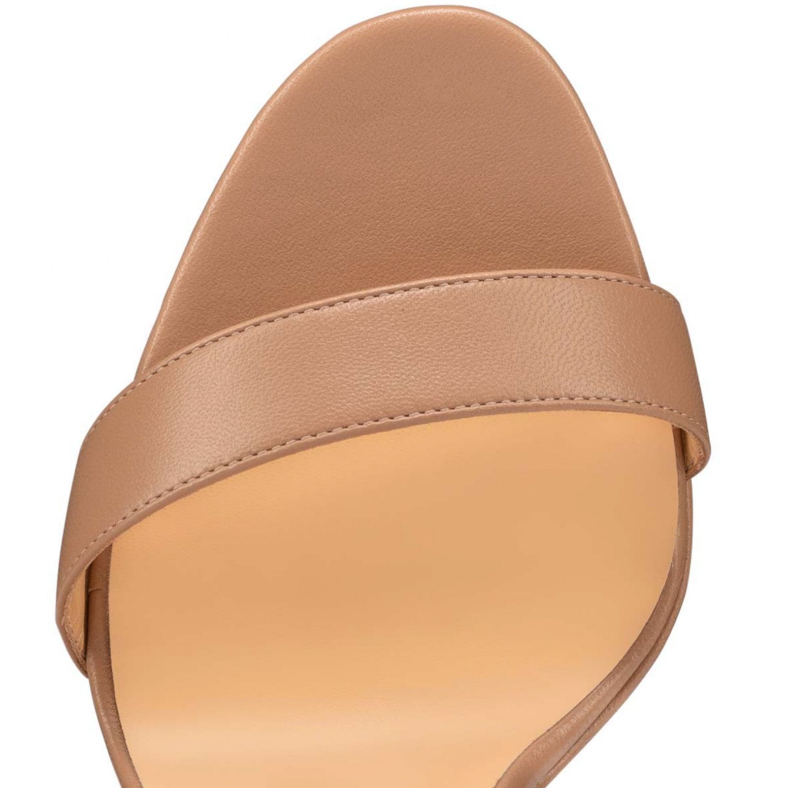 Christian Louboutin Christian Louboutin Loubi Queen Alta 150 Nude Ankle Strap Size US 9 / IT 39 - 6 Thumbnail