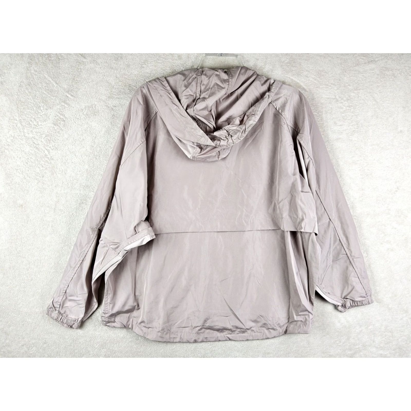 Vintage Soia & Kyo Women's Hooded Wind Jacket Windbreaker Full Zip Dusty Pink Size S/M Size S / US 4 / IT 40 - 3 Thumbnail