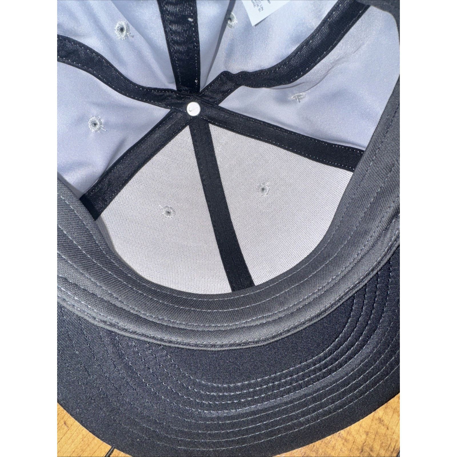 Nike Nike Dri-Fit Pro Cap Gray L/XL Stretch Fitted Golf Hat Size ONE SIZE - 3 Thumbnail