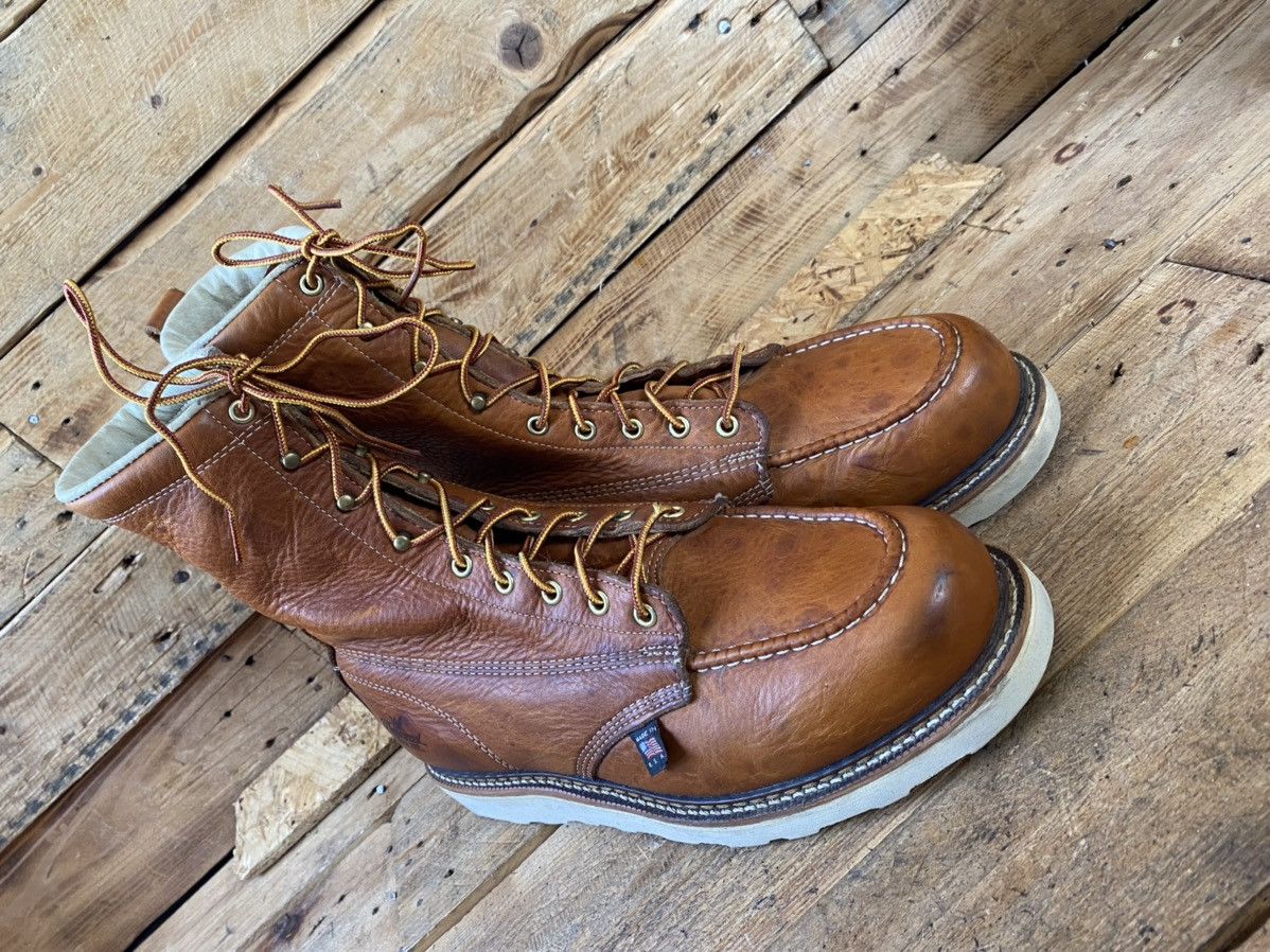 Thorogood Thorogood american heritage moc-toe brown leather boots12EE Size US 12 / EU 45 - 8 Thumbnail