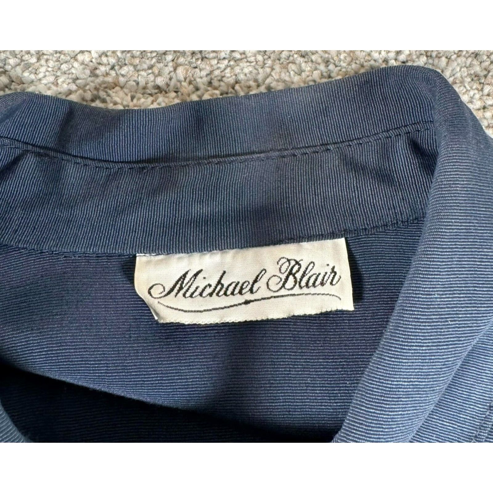 Vintage VINTAGE 80s does 50s Dress Womens Size 18 Shoulder Pads Secretary Dark Academia Michael Blair Shirt Dress Kn… Size XXL / US 16-18 / IT 52-54 - 3 Thumbnail