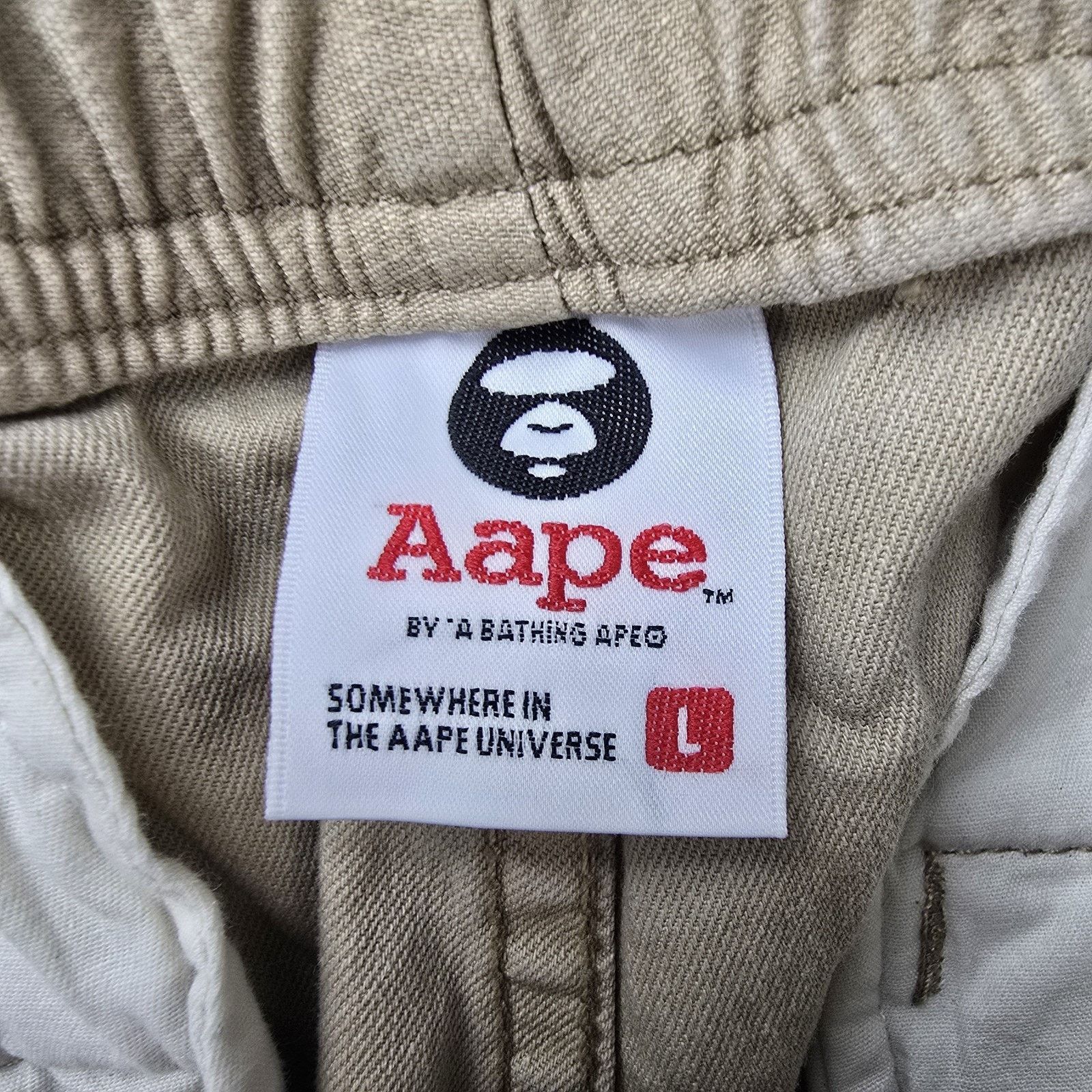 Aape AAPE by Bathing Ape Bape Jogger Cargo Pants Mens Large Beige Size US 34 / EU 50 - 5 Thumbnail