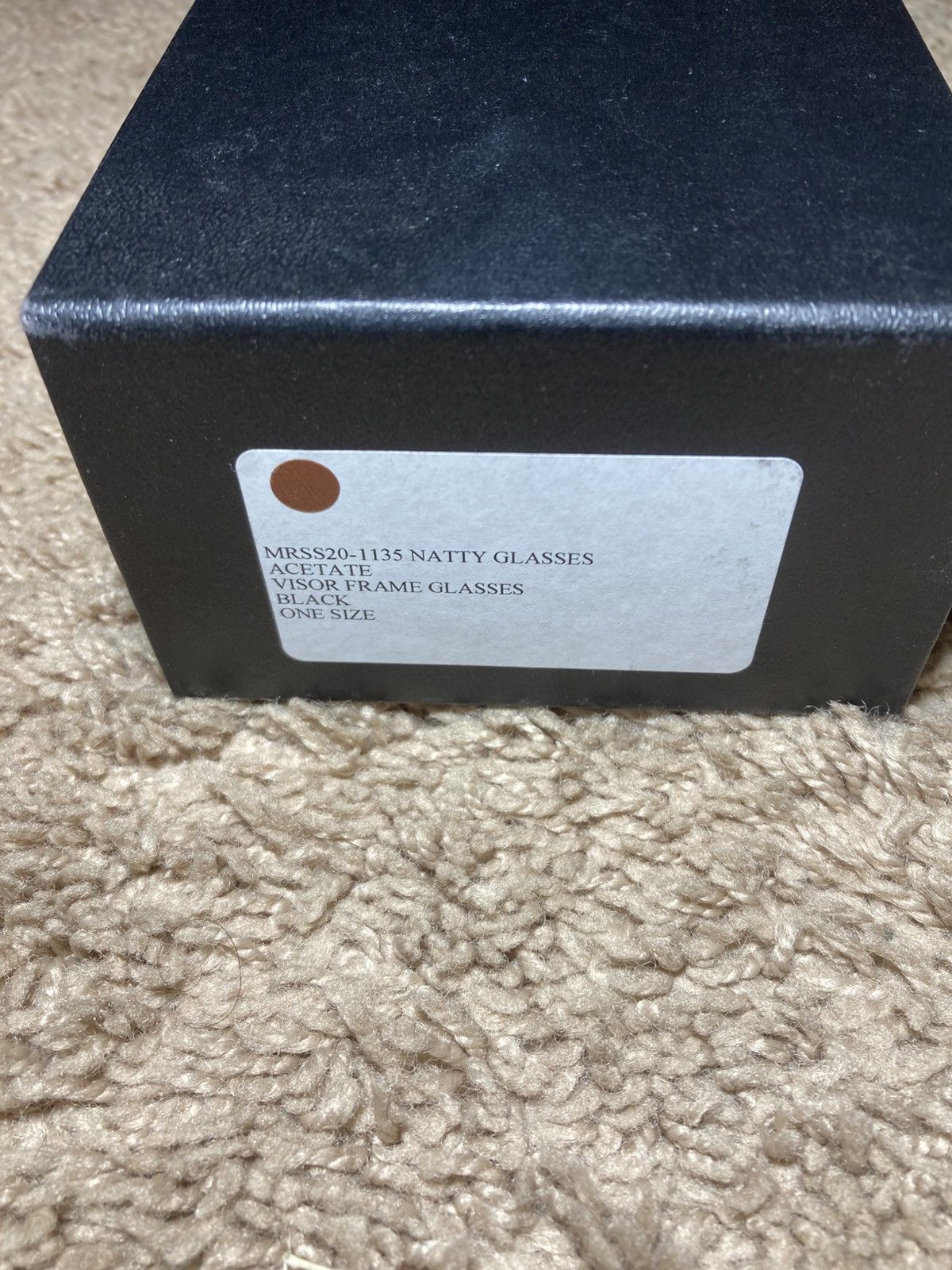 Martine Rose SS20 Martine Rose Owl London Black Visor Sunglasses 2020 Size ONE SIZE - 6 Thumbnail