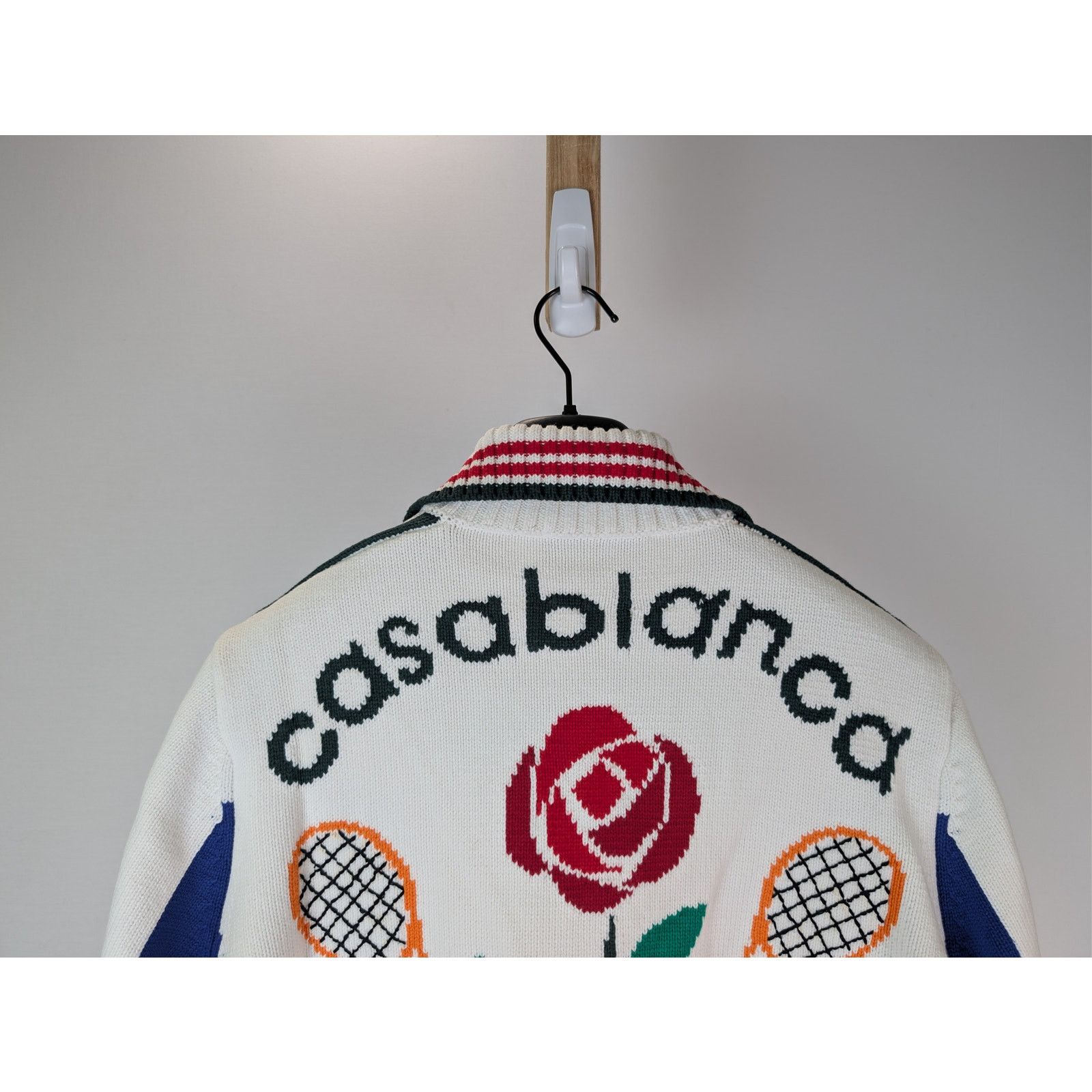 Casablanca o1rshd1 Laurel Intarsia Knit Jacket in Multi Size US XL / EU 56 / 4 - 11 Thumbnail