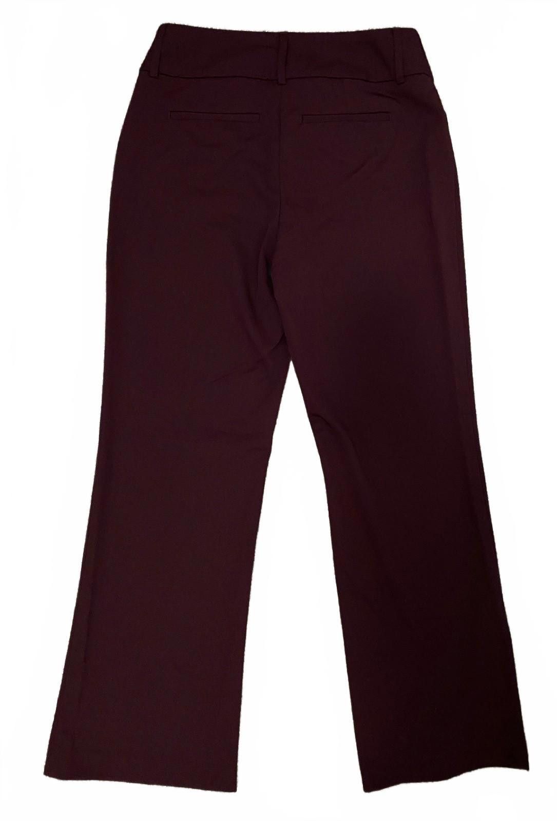 Alfani ALFANI Wide Leg Dress Pant in Burgundy (SIZE 2S) Size 26" / US 2 / IT 38 - 3 Thumbnail