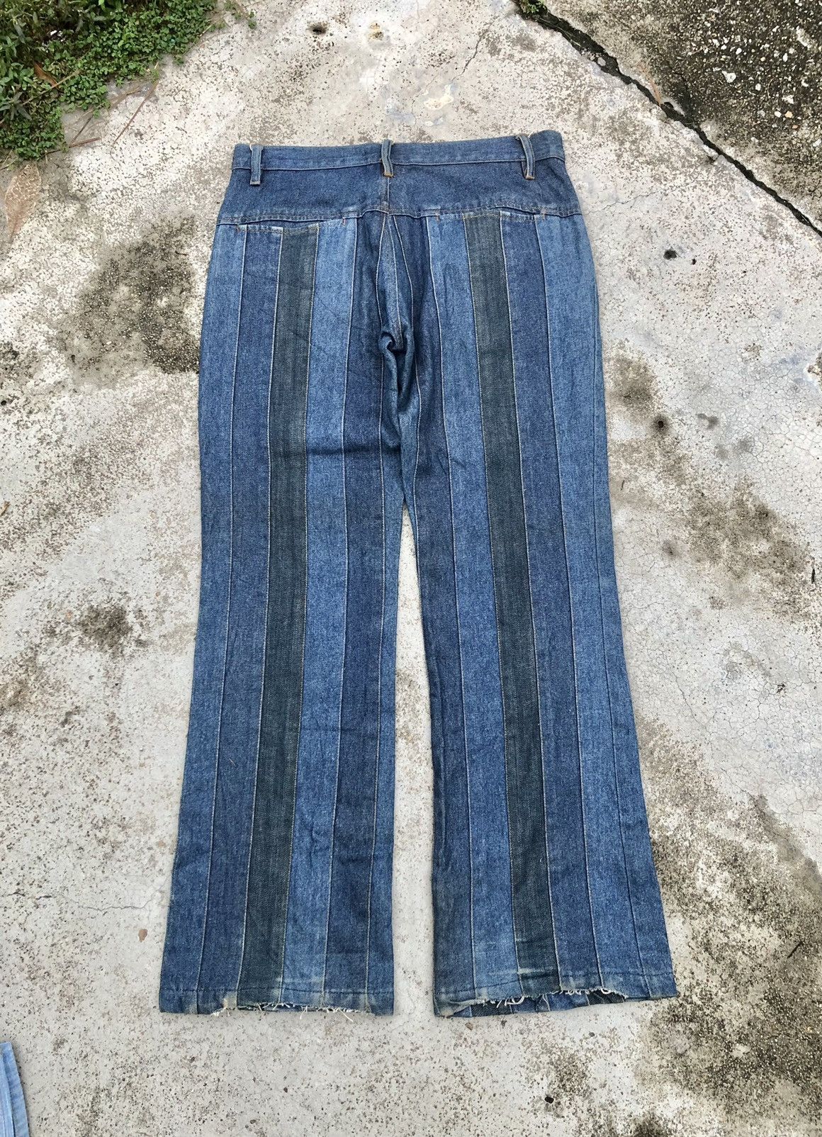 Hypebeast FLARE RECONSTRUCTED MARKY + BUDDY HOMME JEANS Size US 31 - 7 Thumbnail