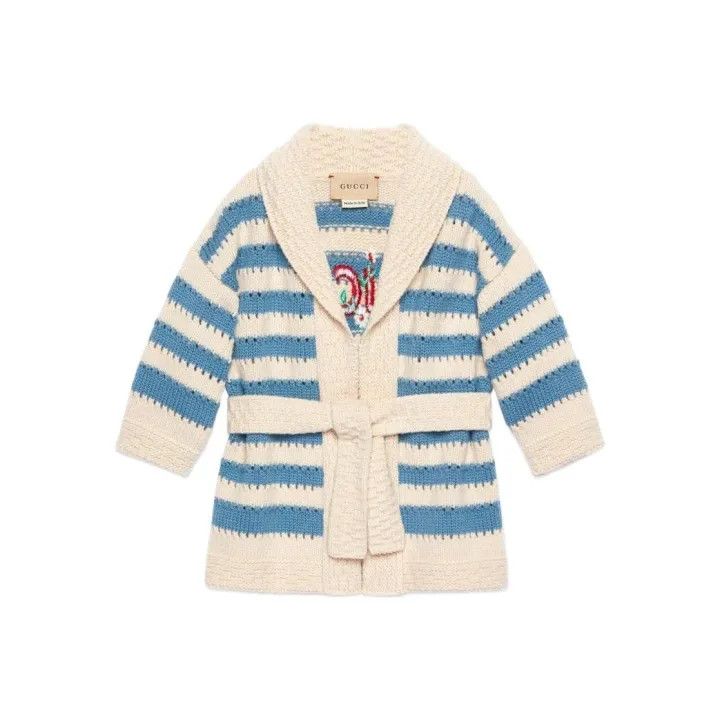 Gucci Gucci Blue Striped Knit Cardigan for Infants Size US XXS / EU 40 - 1 Thumbnail
